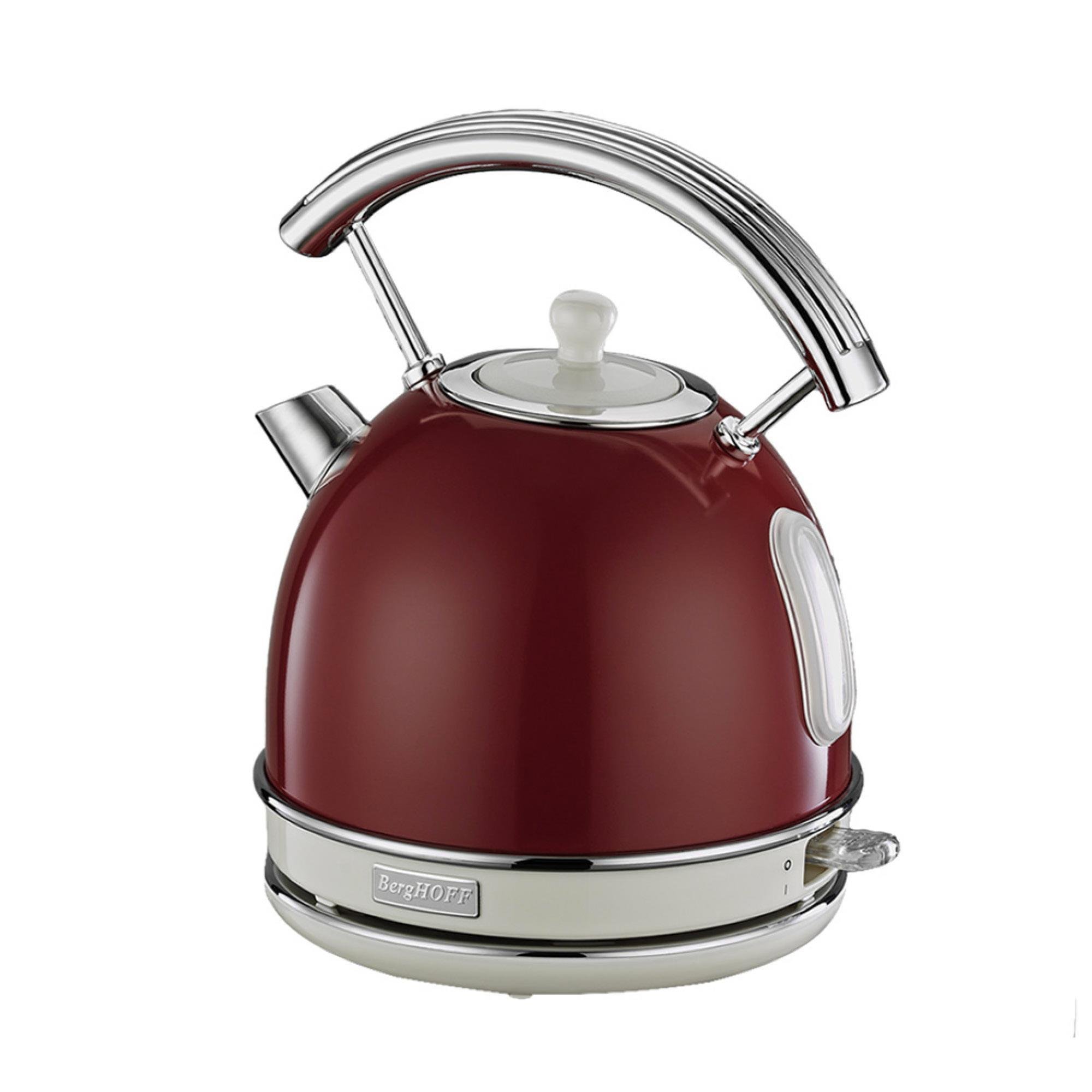 Berghoff Gem Retro 1.7 Litre Kırmızı Yuvarlak Su Isıtıcısı