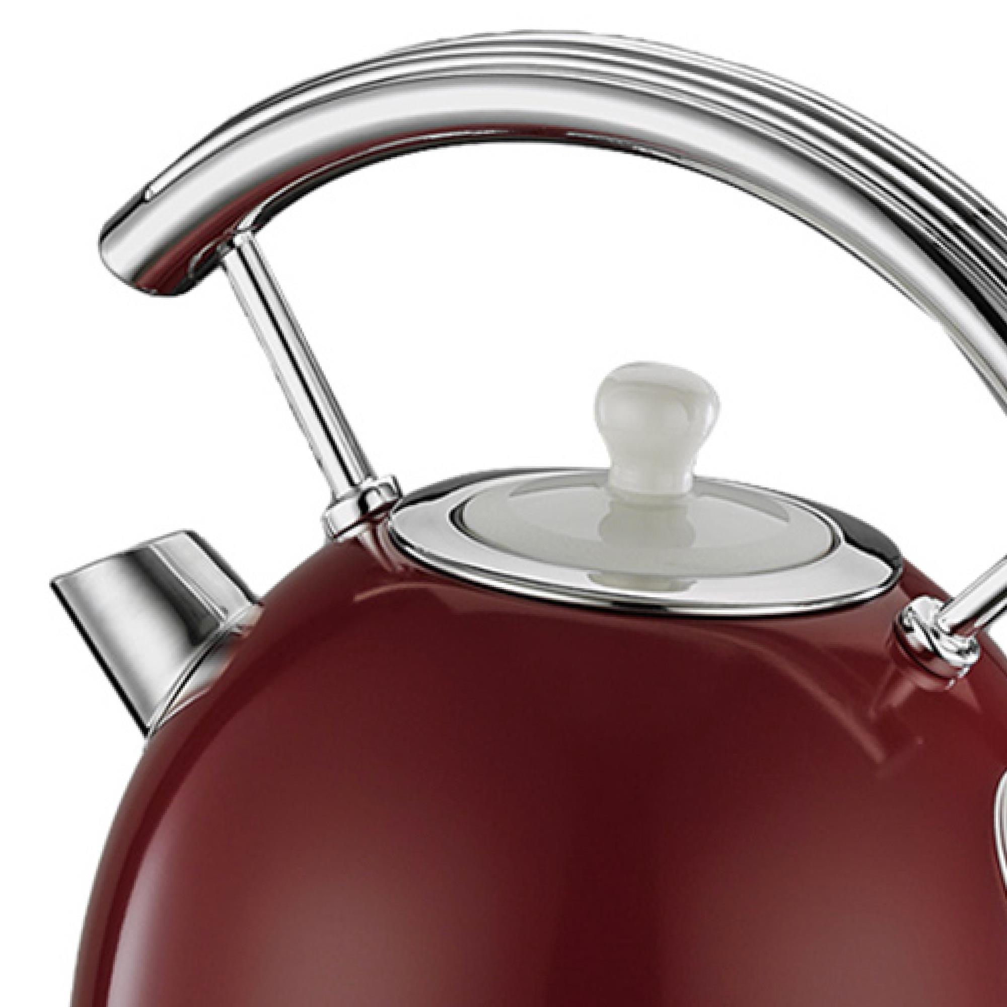 Berghoff Gem Retro 1.7 Litre Kırmızı Yuvarlak Su Isıtıcısı