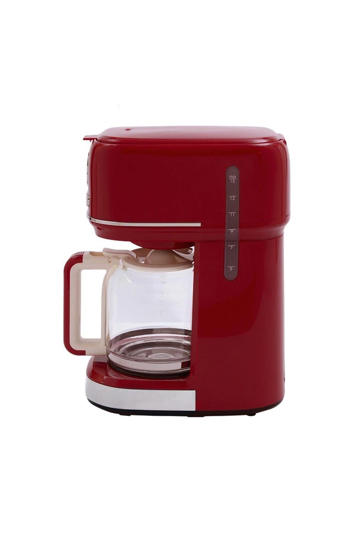 Berghoff Gem Retro 15 Bardak Kırmızı Filtre Kahve Makinesi