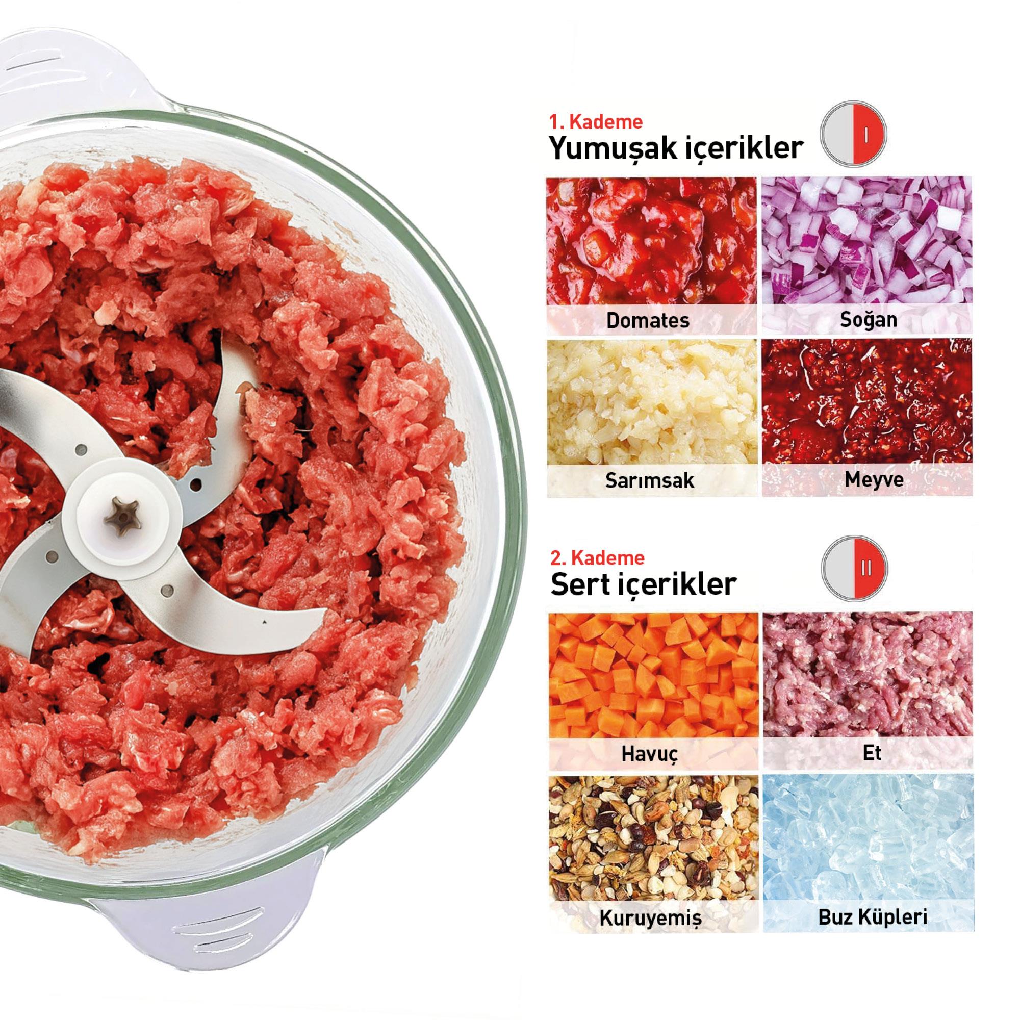 Berghoff Gem Retro Elektrikli Doğrayıcı Krem 400 W