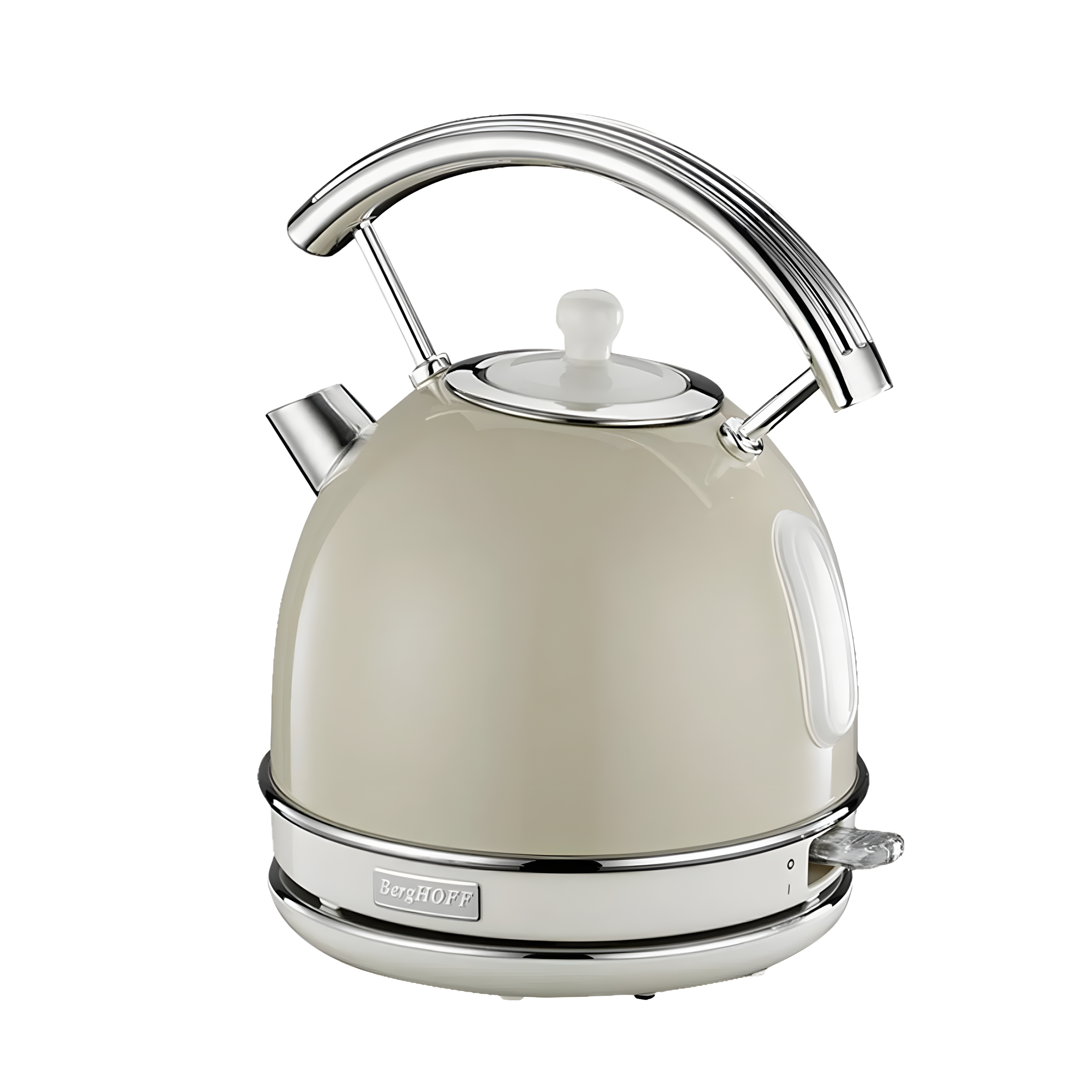 Berghoff Gem Retro 1.7 Litre Vanilya Krem Rengi Yuvarlak Su Isıtıcısı