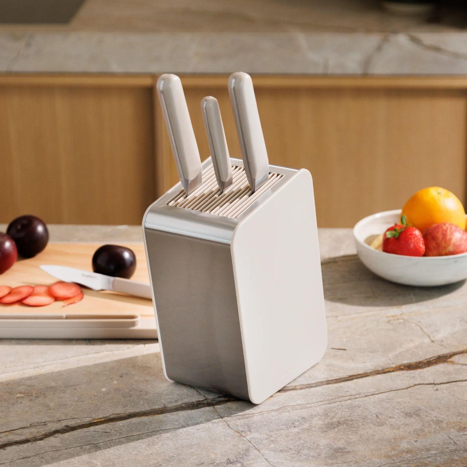 Berghoff Home Elements Dikdörtgen Bıçak Bloğu Mushroom