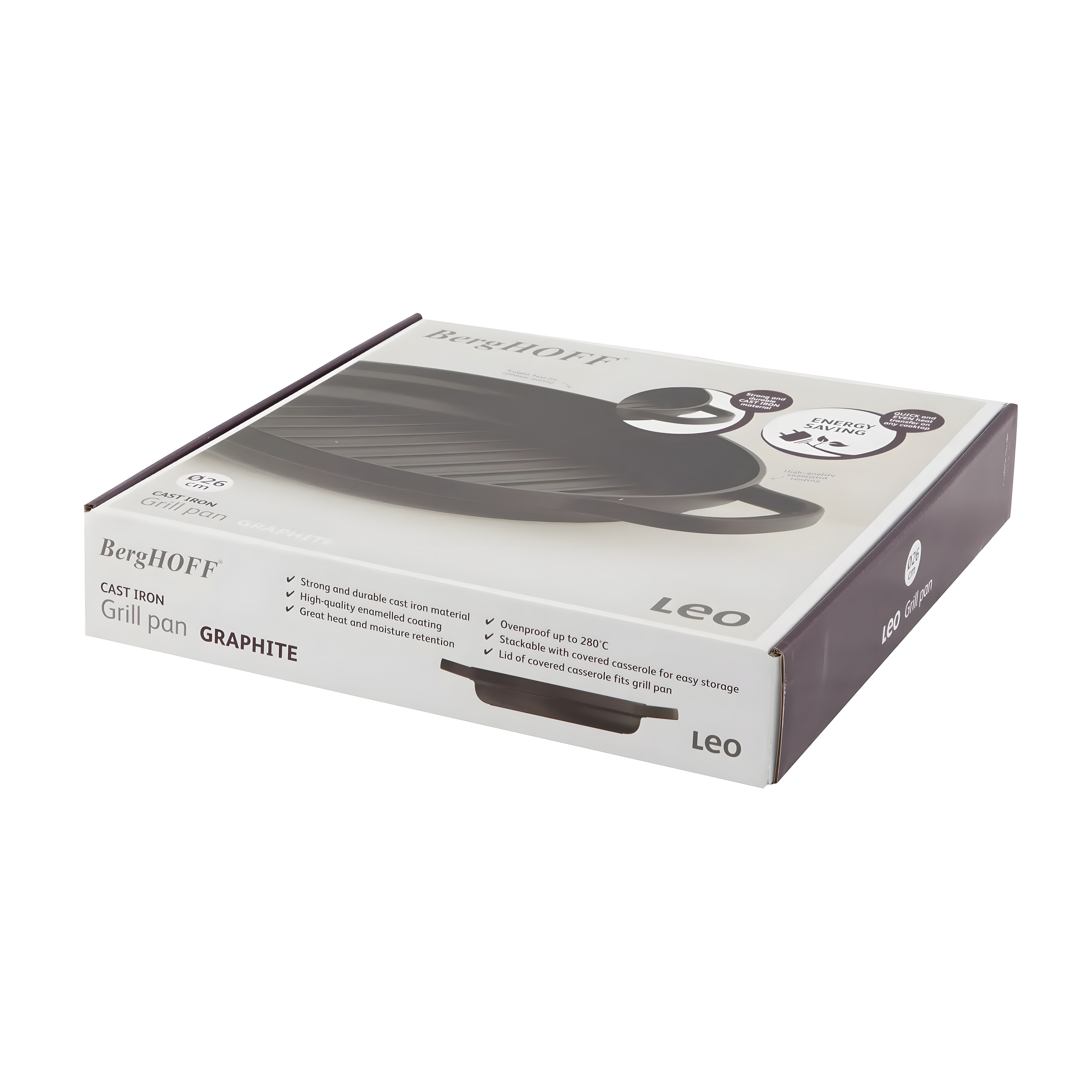 Berghoff Leo Graphite Döküm Demir Tava 26 Cm