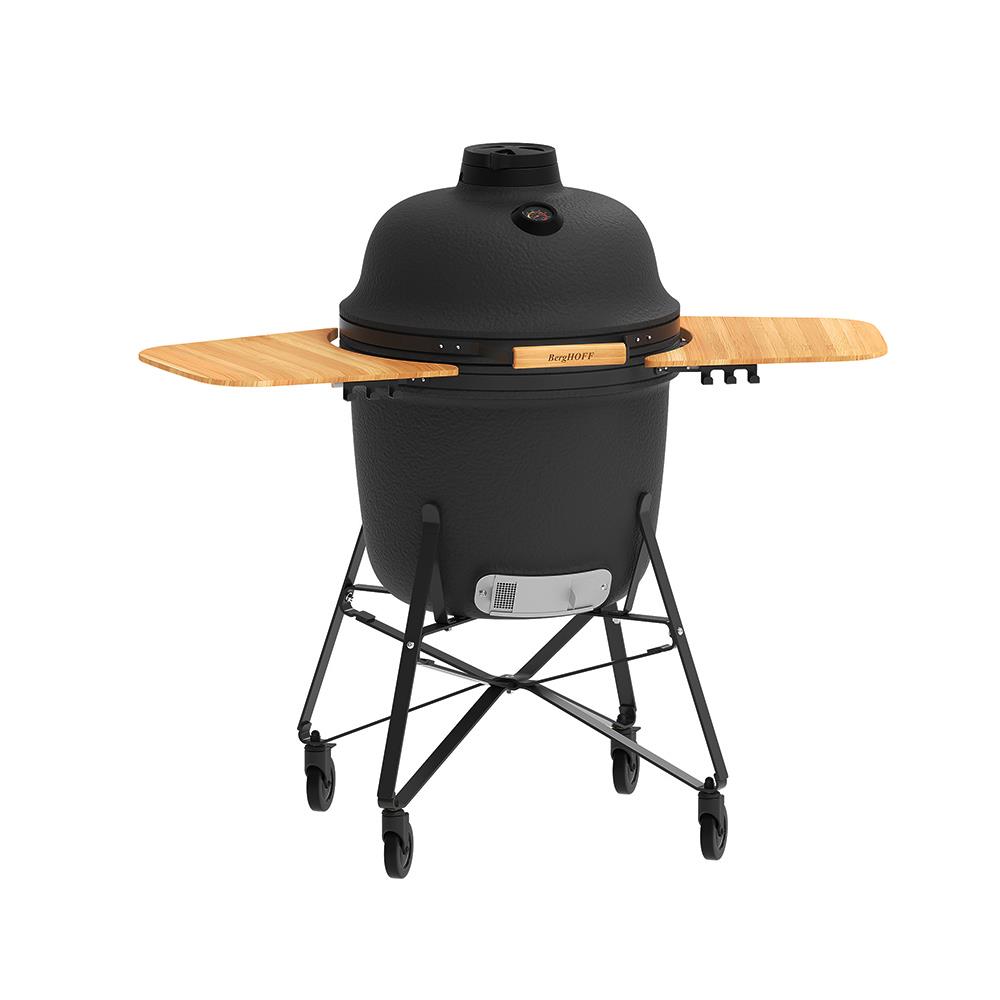 Berghoff Ron Mat Antrasit Büyük Seramik Barbekü ve Fırın 58 cm