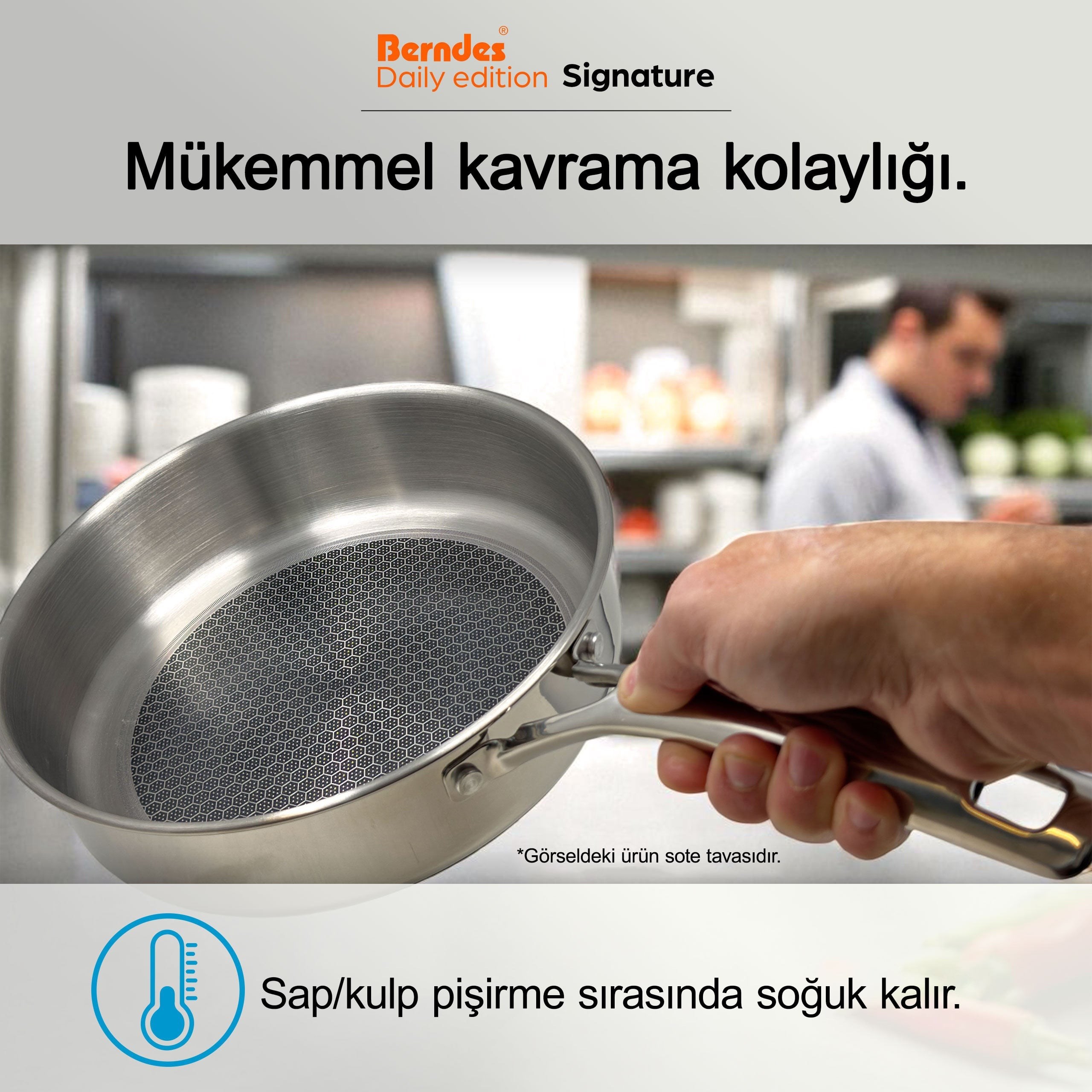 Berndes Signature Paslanmaz Çelik Tava 20 Cm