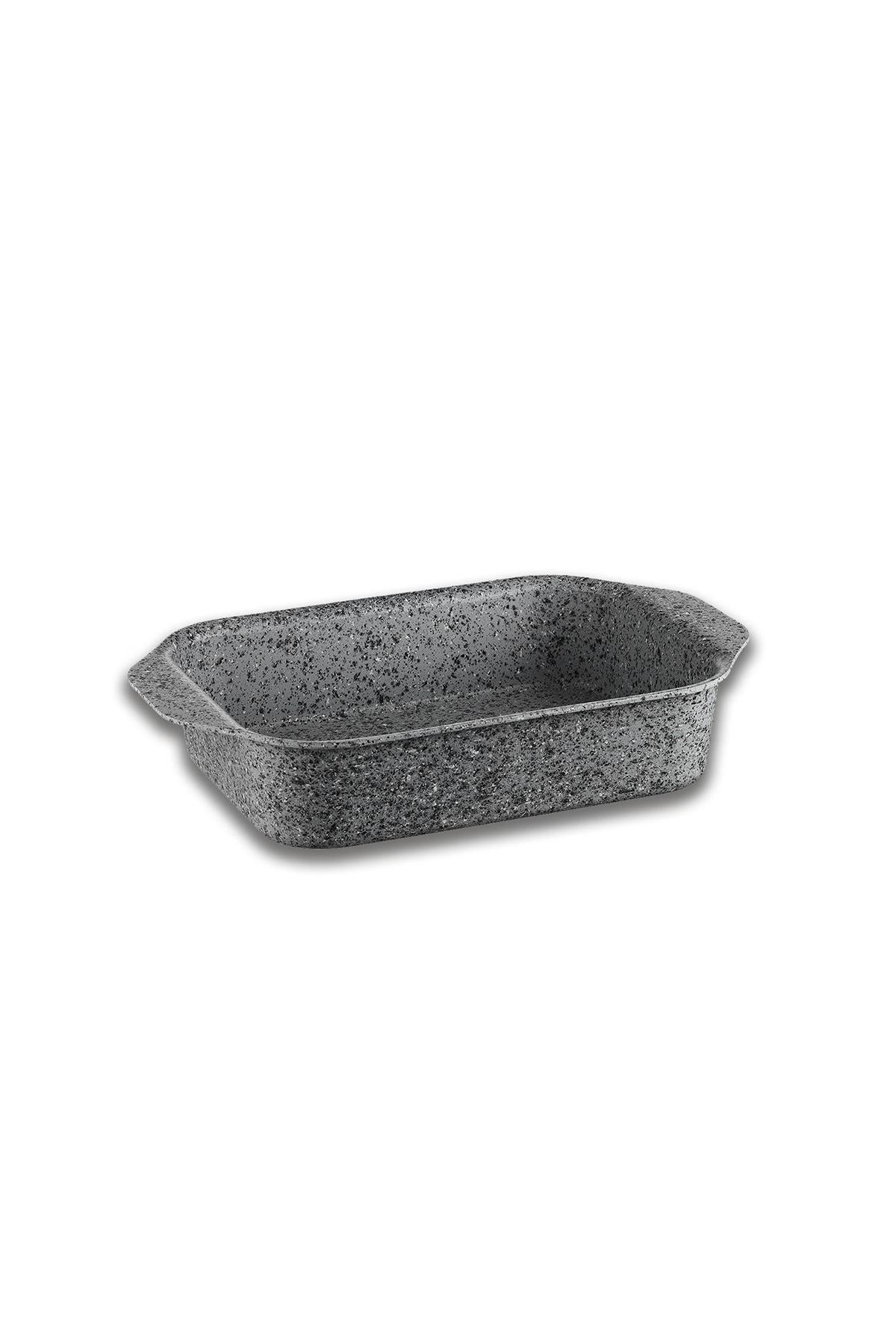 Brioni Stone-Age Fırın Tepsi Seti 2 Parça 30x22cm - 35x25cm