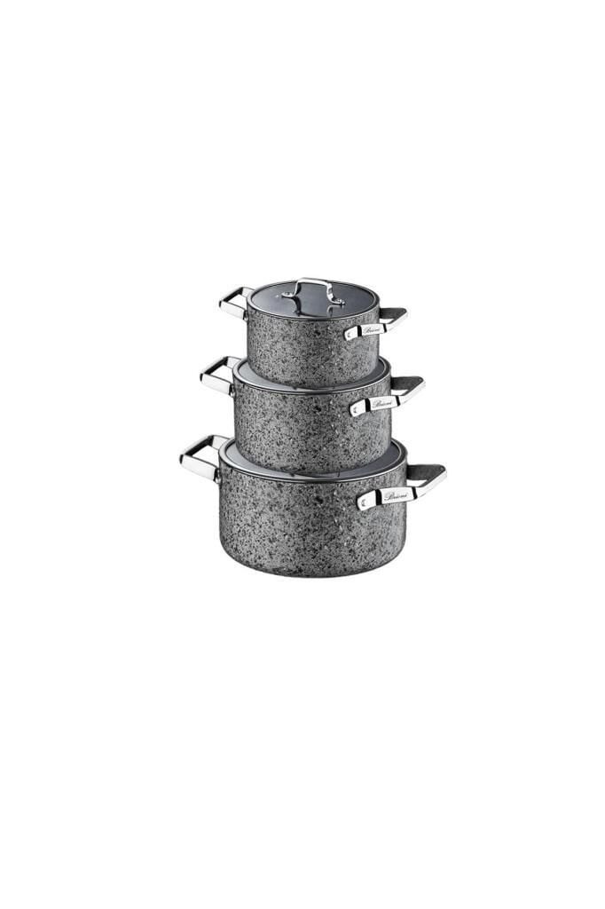 Brioni Stone-Age Midi Tencere Seti 16-18-20 Cm