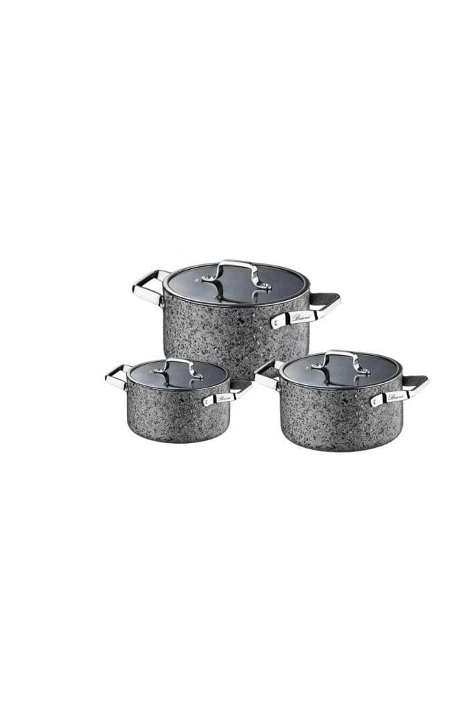Brioni Stone-Age Midi Tencere Seti 16-18-20 Cm