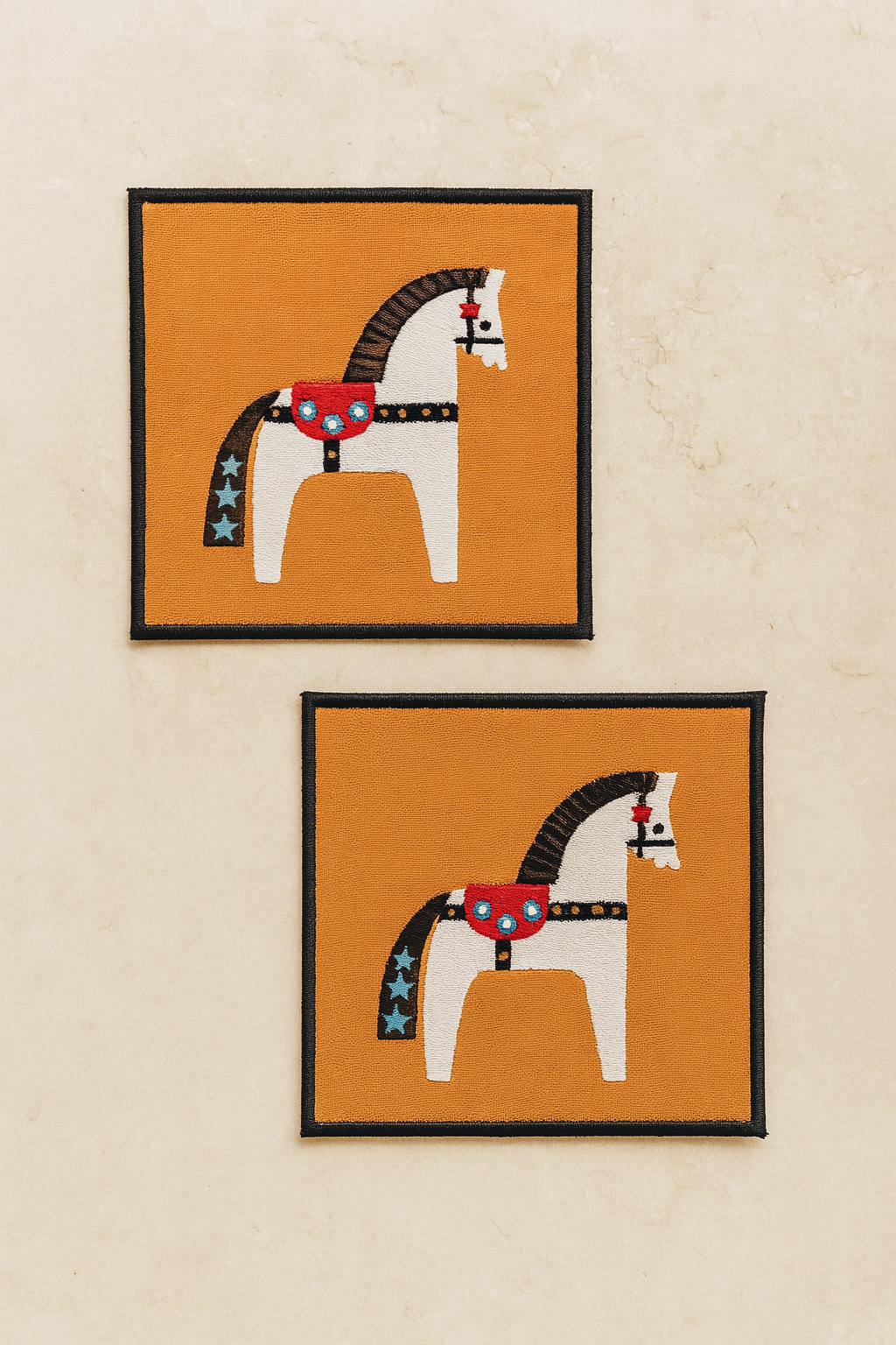 Evdek 2’li Dijital Baskılı Nakış Detaylı Kokteyl Peçete Ds1