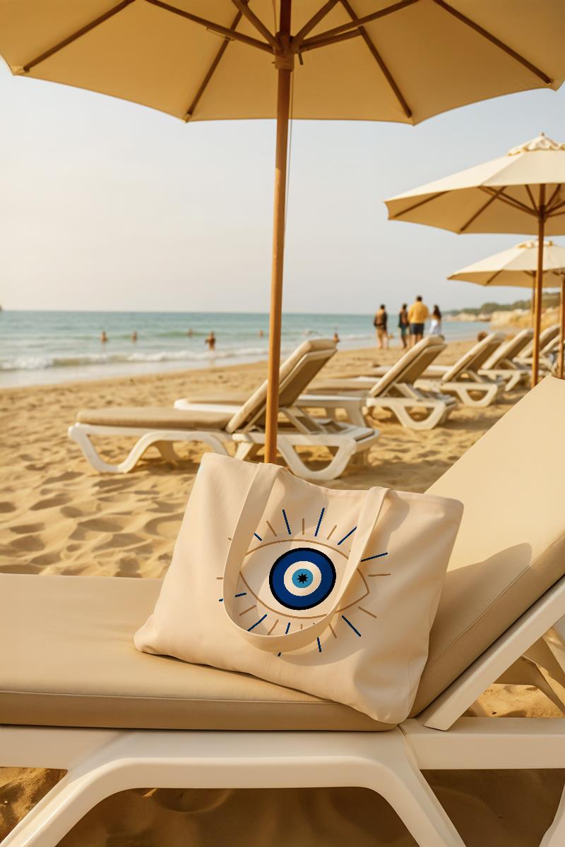 Evdek Aura Plaj Havlulu Plaj Çantası 35x40 Cm