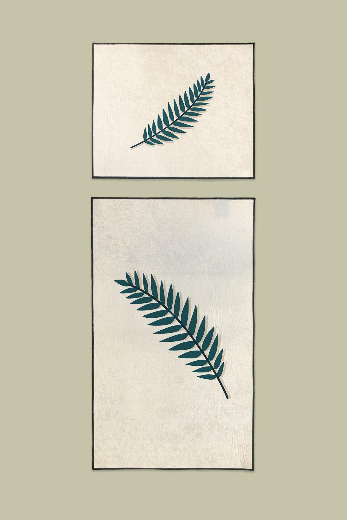 Evdek Branch 2li Banyo Paspas Takım