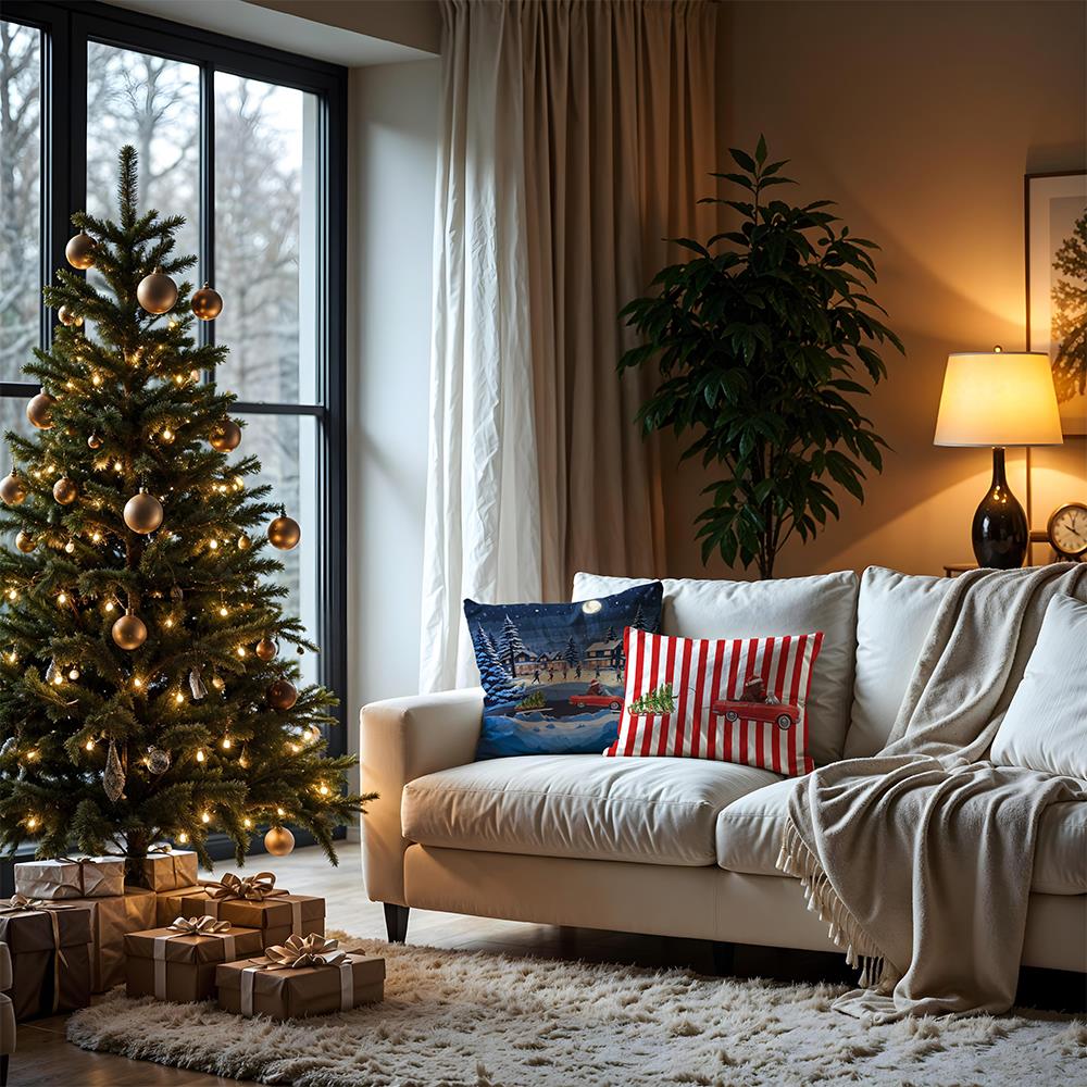 Evdek Christmas Çift Taraflı Dikdörtgen Kılıfı Ds7