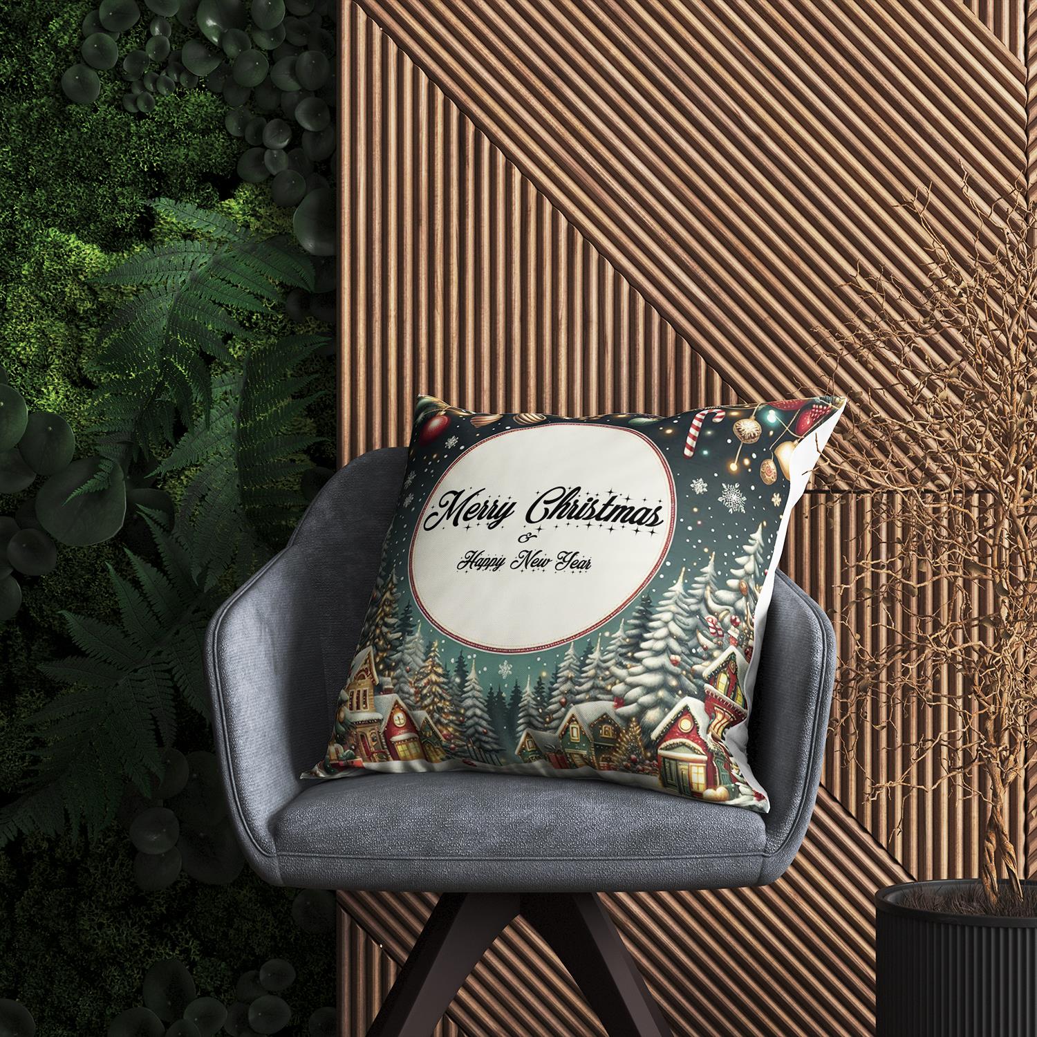 Evdek Christmas Kırlent Kılıfı Ds4