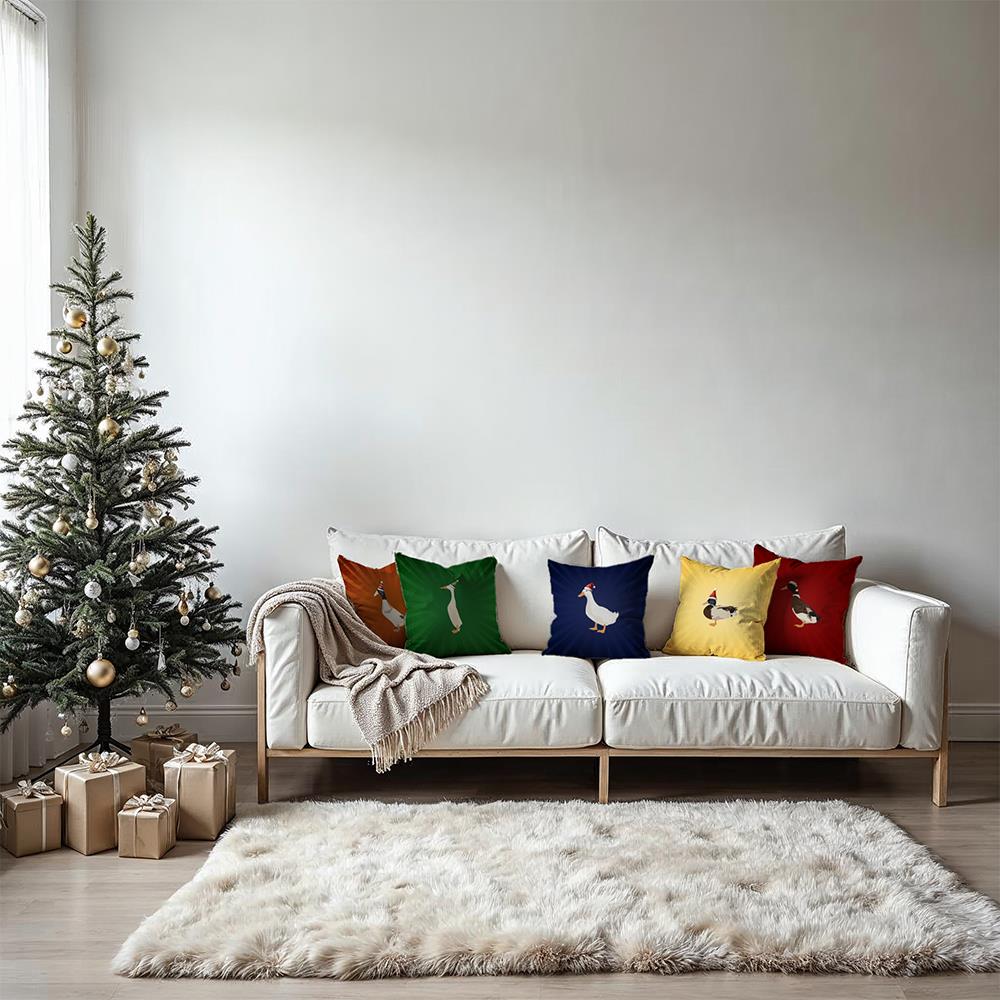 Evdek Christmas Paytak Kırlent Kılıfı