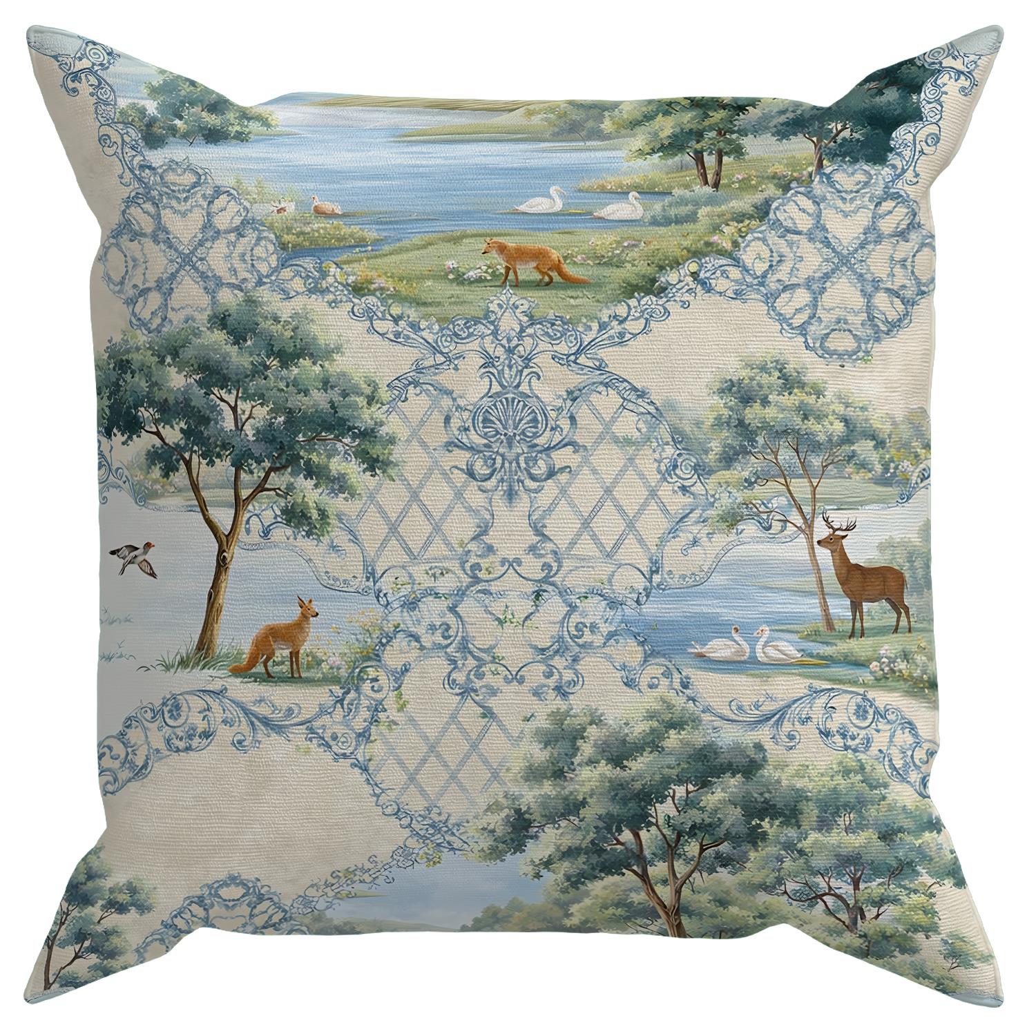 Evdek Çift Tarafı Baskılı 4’lü Kırlent Kılıfı 6EOD19