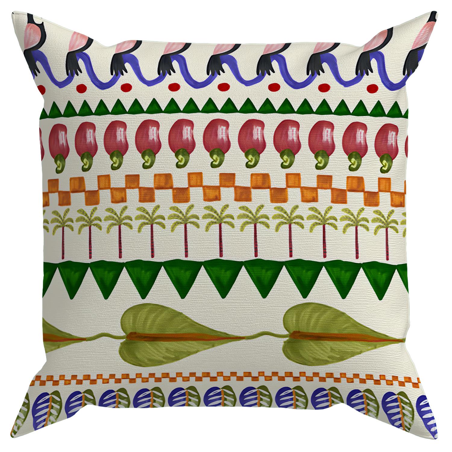 Evdek Çift Tarafı Baskılı 4’lü Kırlent Kılıfı 6EOD7