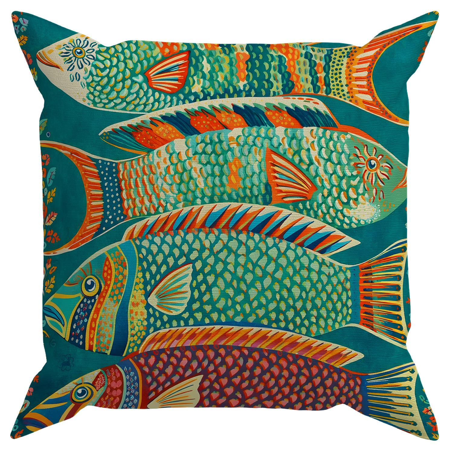 Evdek Çift Tarafı Baskılı 4’lü Kırlent Kılıfı 6EOD16