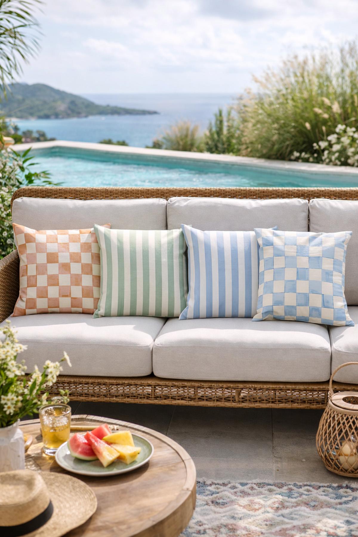 Evdek Çift Tarafı Baskılı 4’lü Kırlent Kılıfı 6EOD10