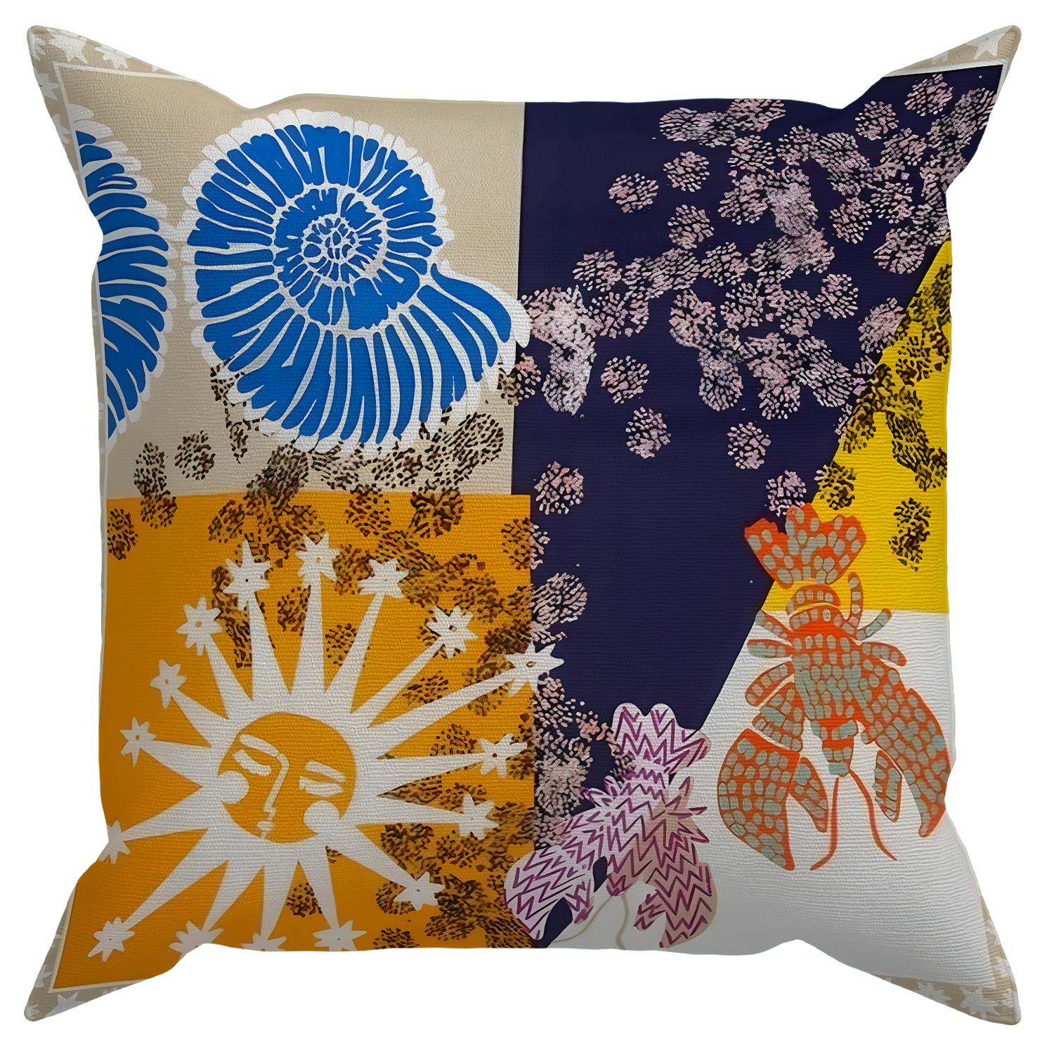 Evdek Çift Tarafı Baskılı 4’lü Kırlent Kılıfı 6EOD8