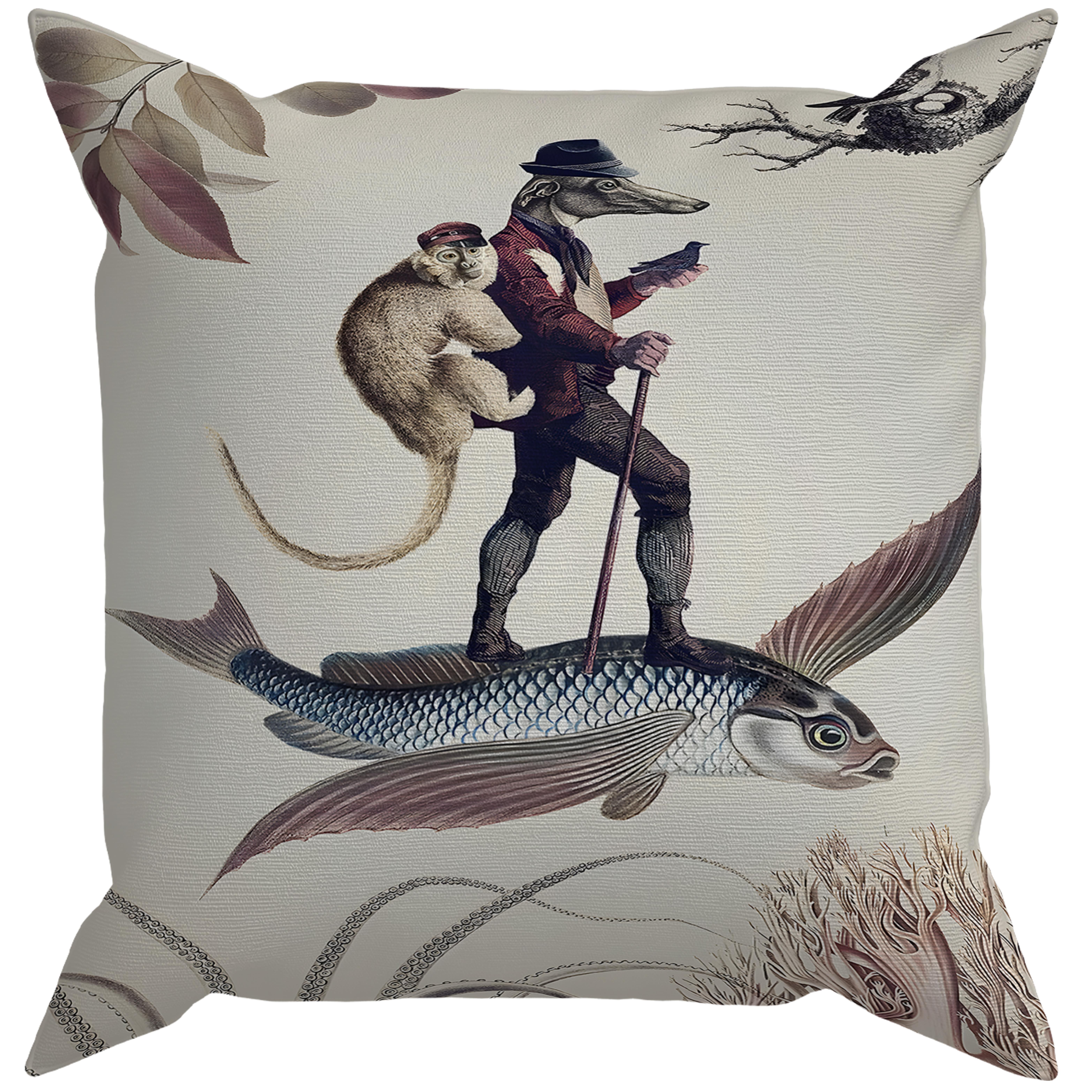 Evdek Çift Tarafı Baskılı Kırlent Kılıfı 6EOD33