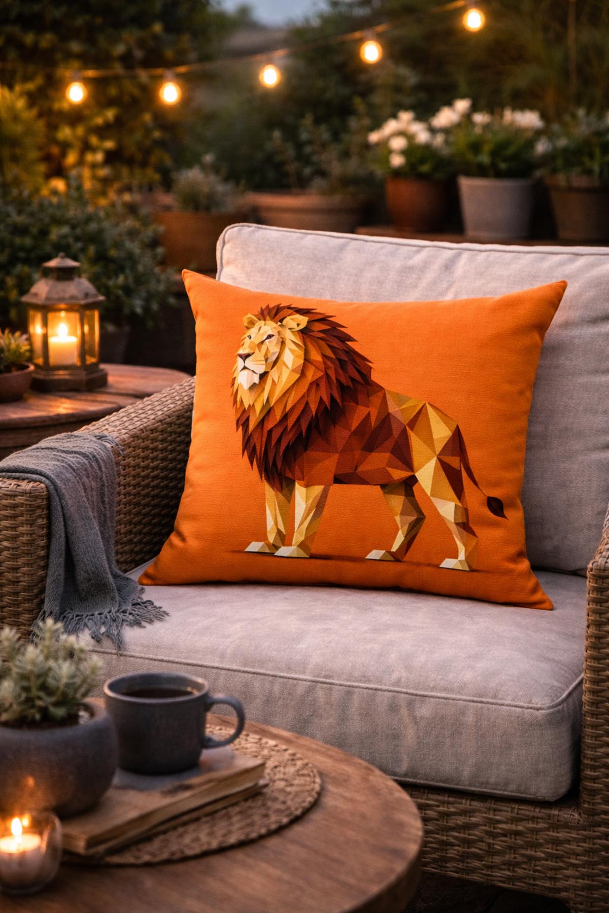 Evdek Çift Tarafı Baskılı Kırlent Kılıfı 6EOD13