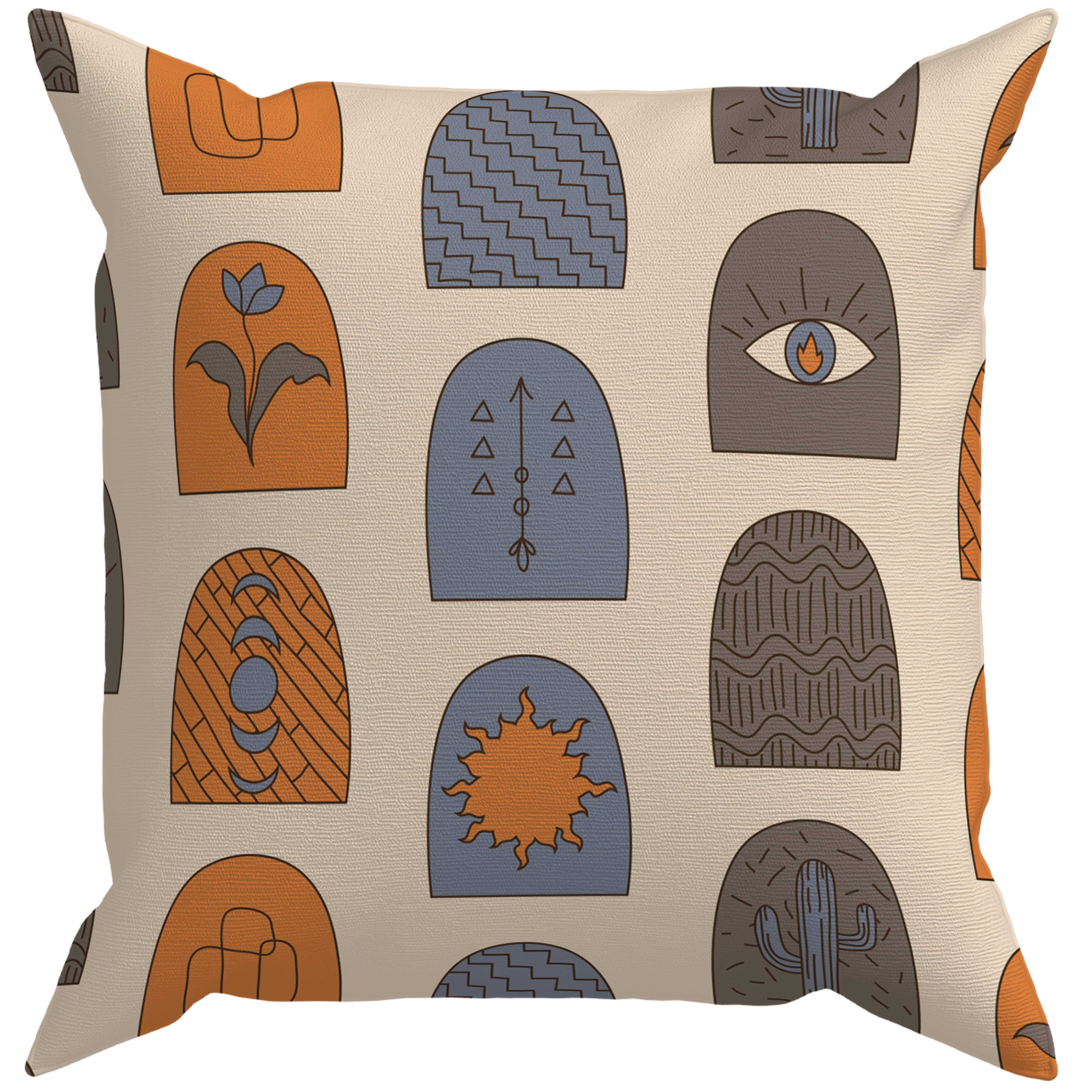 Evdek Çift Tarafı Baskılı Kırlent Kılıfı 6EBD31