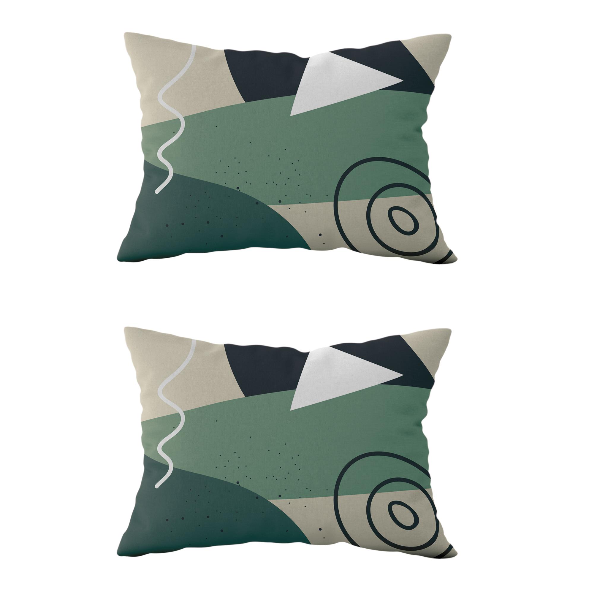 Evdek Çift Taraflı Dikdörtgen Kırlent Kılıf 2li Ds14