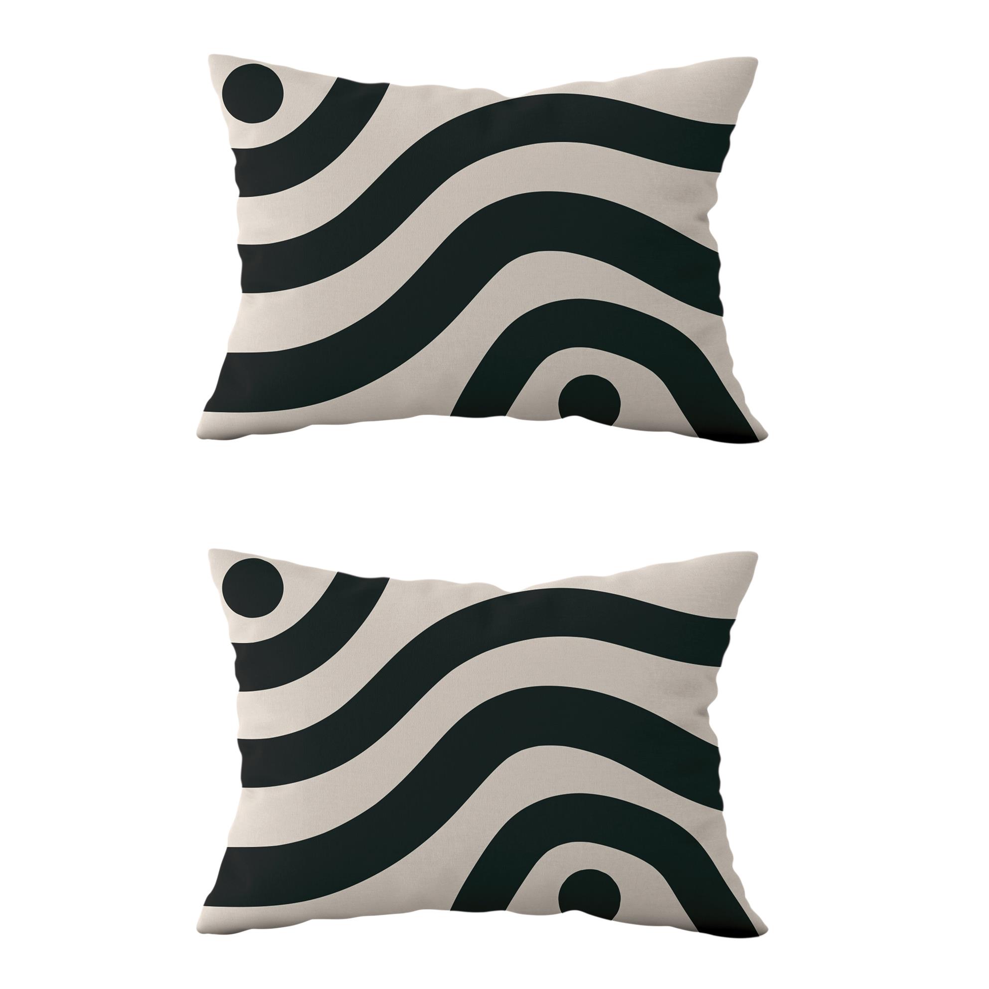 Evdek Çift Taraflı Dikdörtgen Kırlent Kılıf 2li Ds65