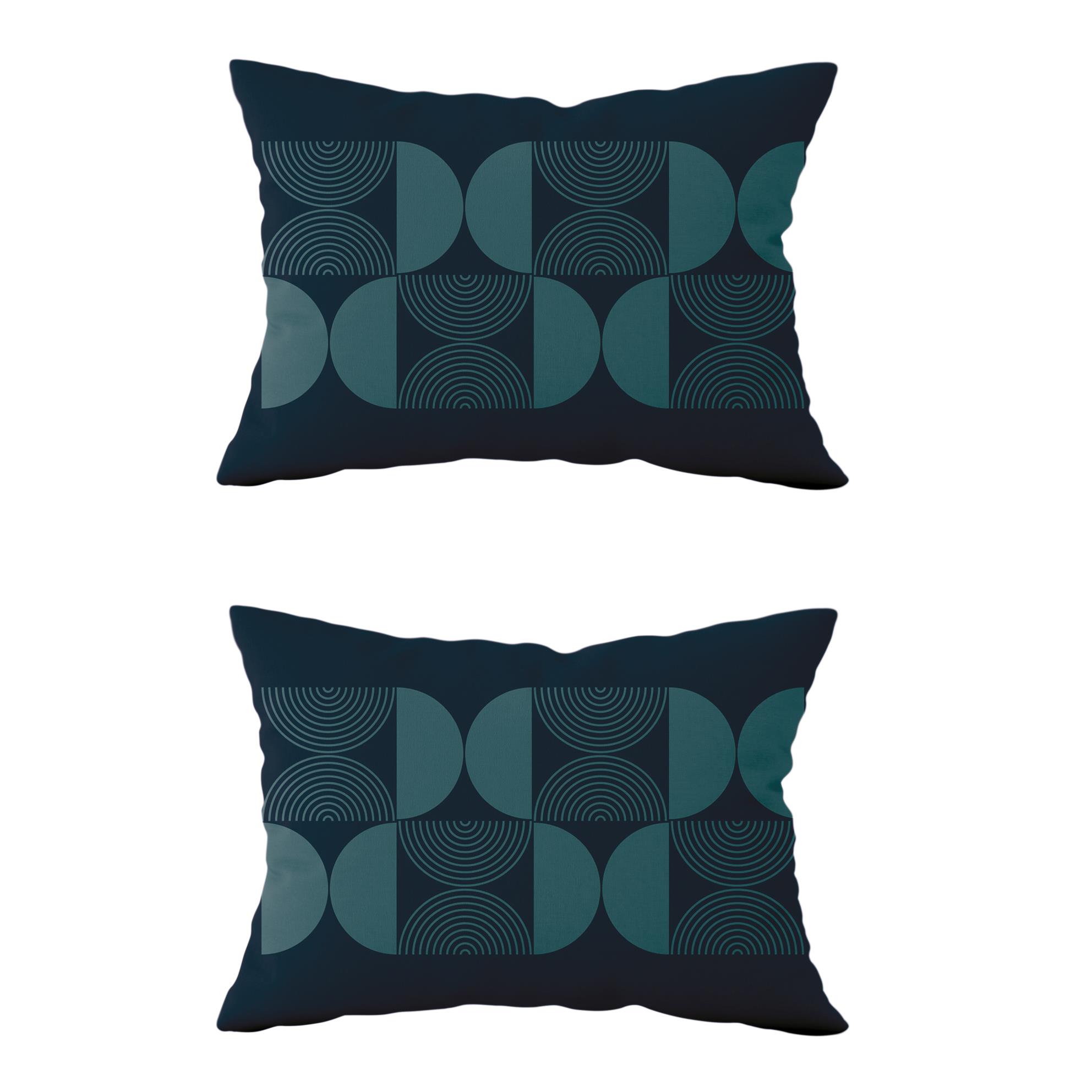 Evdek Çift Taraflı Dikdörtgen Kırlent Kılıf 2li Ds32