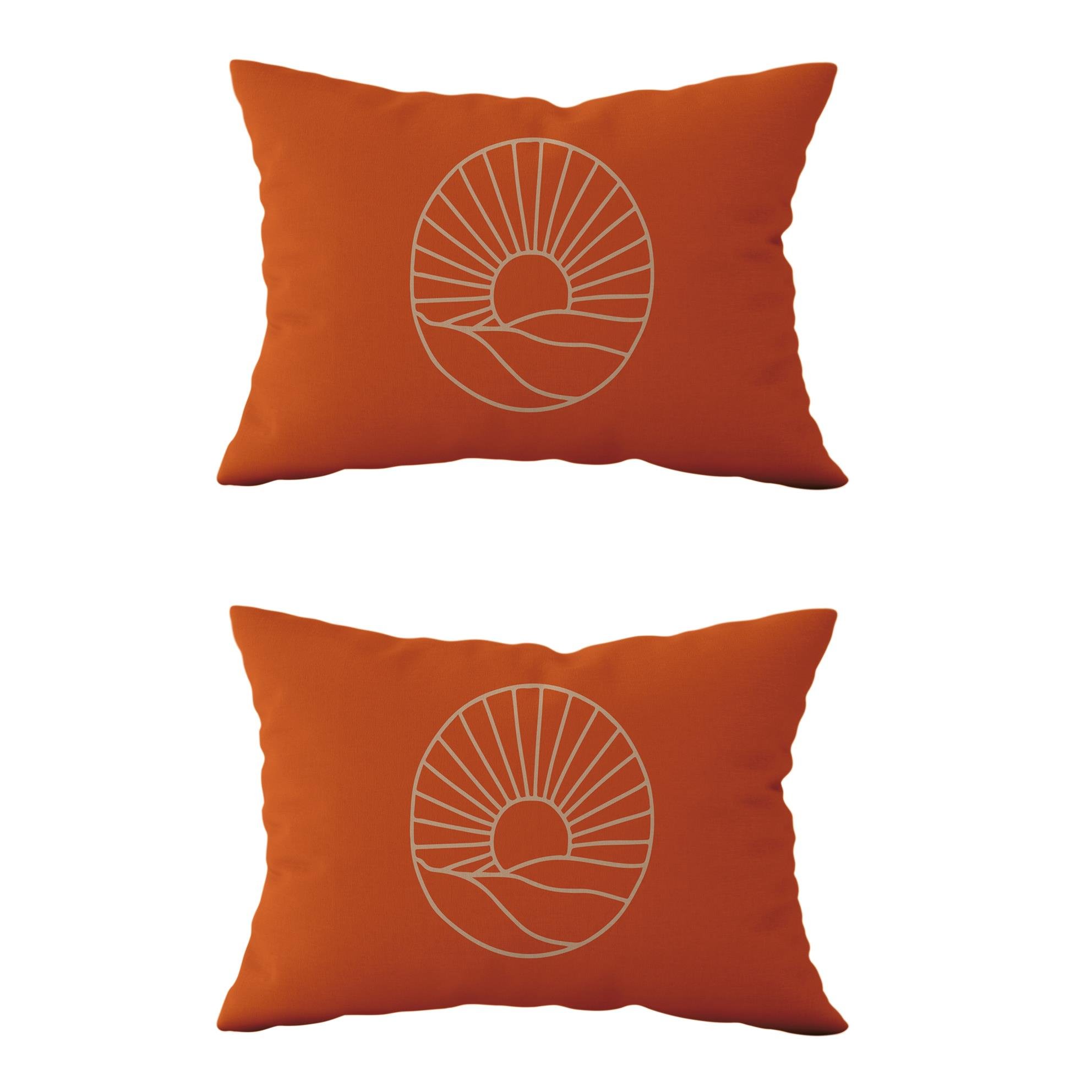 Evdek Çift Taraflı Dikdörtgen Kırlent Kılıf 2li Ds3