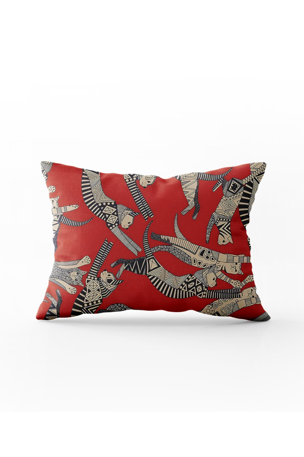 Evdek Çift Taraflı Dikdörtgen Kırlent Kılıfı 6EMD18