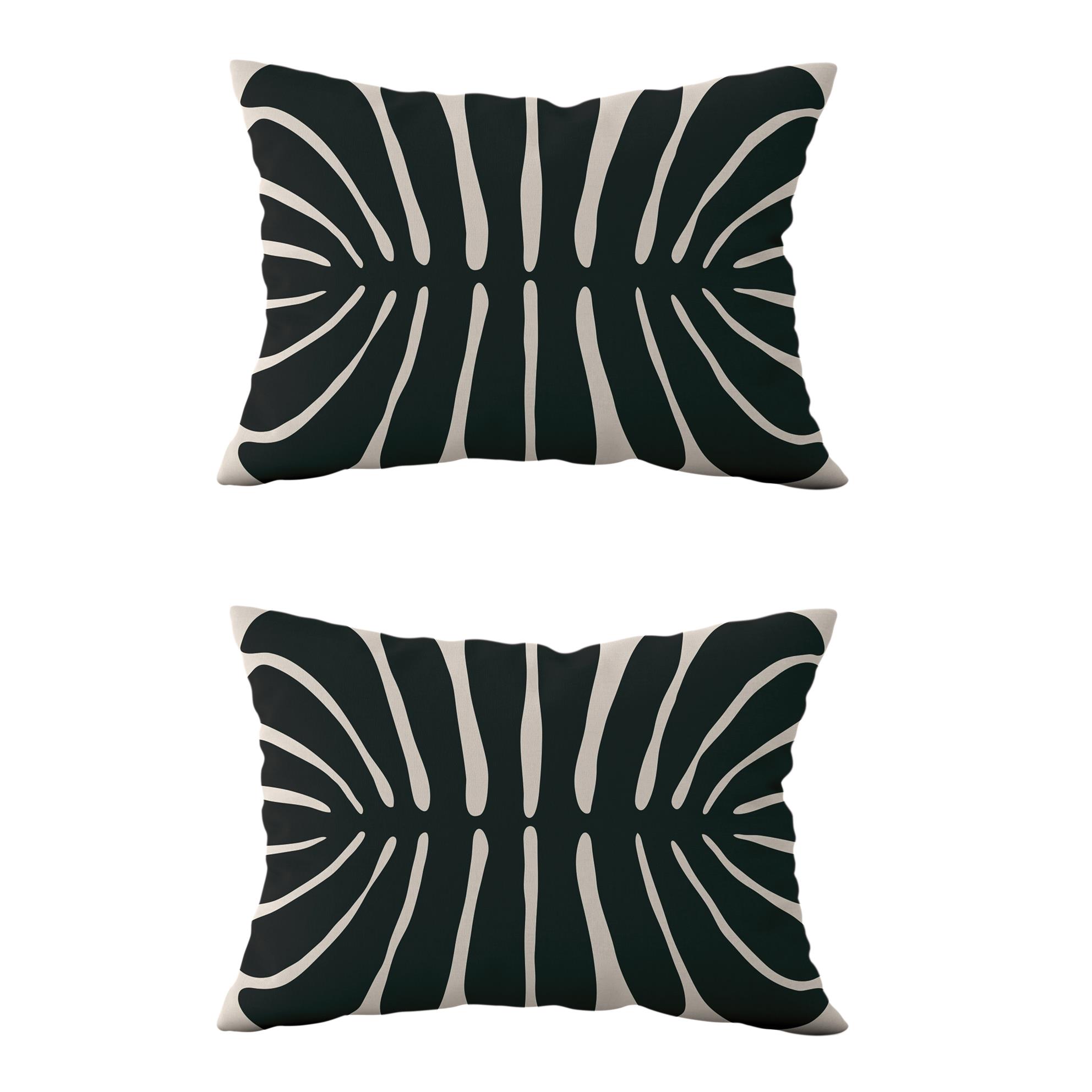 Evdek Çift Taraflı Dikdörtgen Kırlent Kılıf 2li Ds17