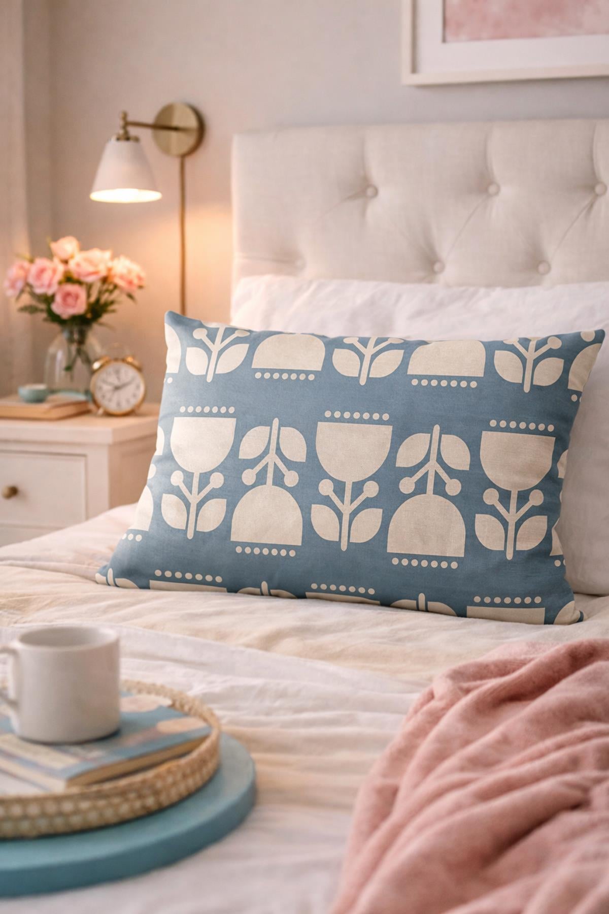 Evdek Çift Taraflı Dikdörtgen Kırlent Kılıfı TK36