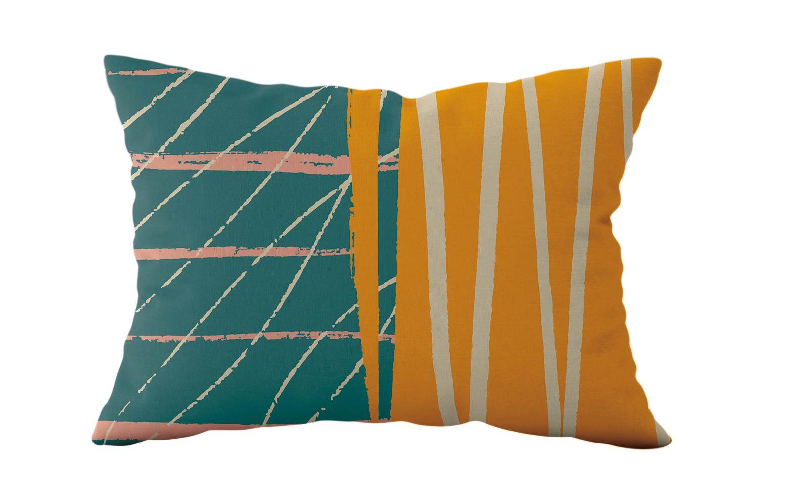 Evdek Çift Taraflı Dikdörtgen Kırlent Kılıf 2li Ds97