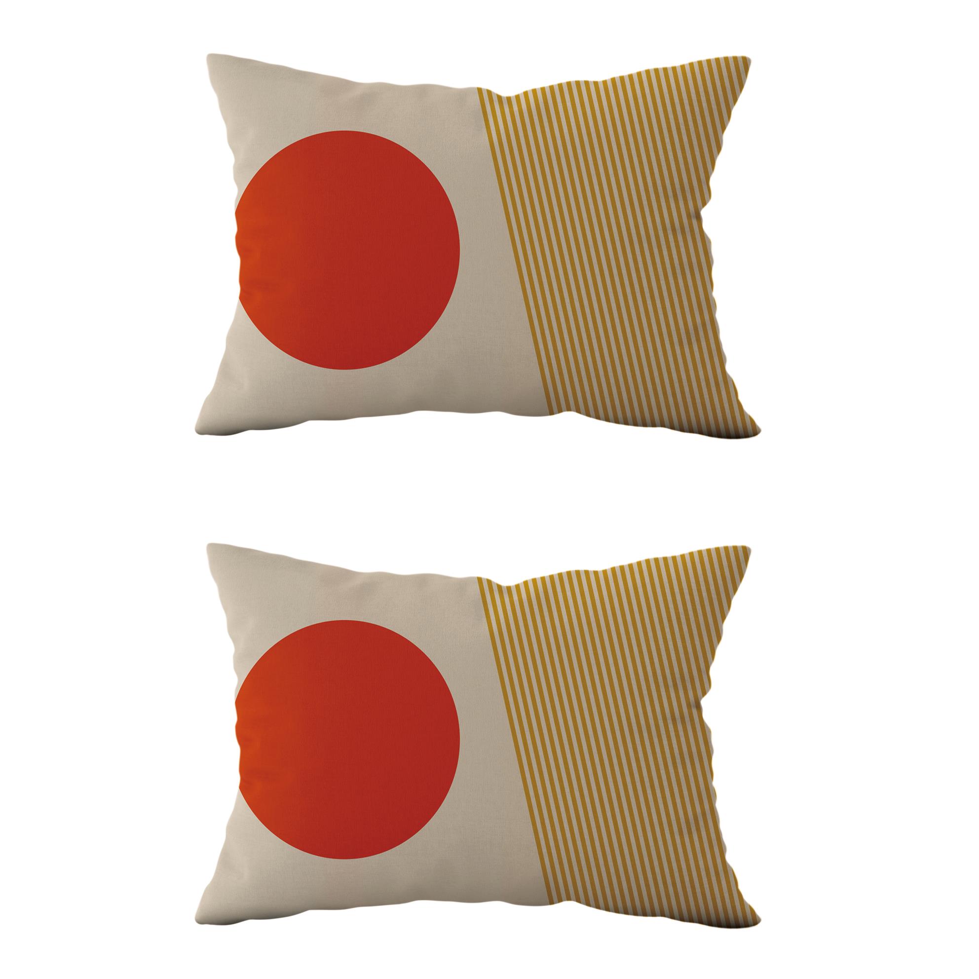 Evdek Çift Taraflı Dikdörtgen Kırlent Kılıf 2li Ds69