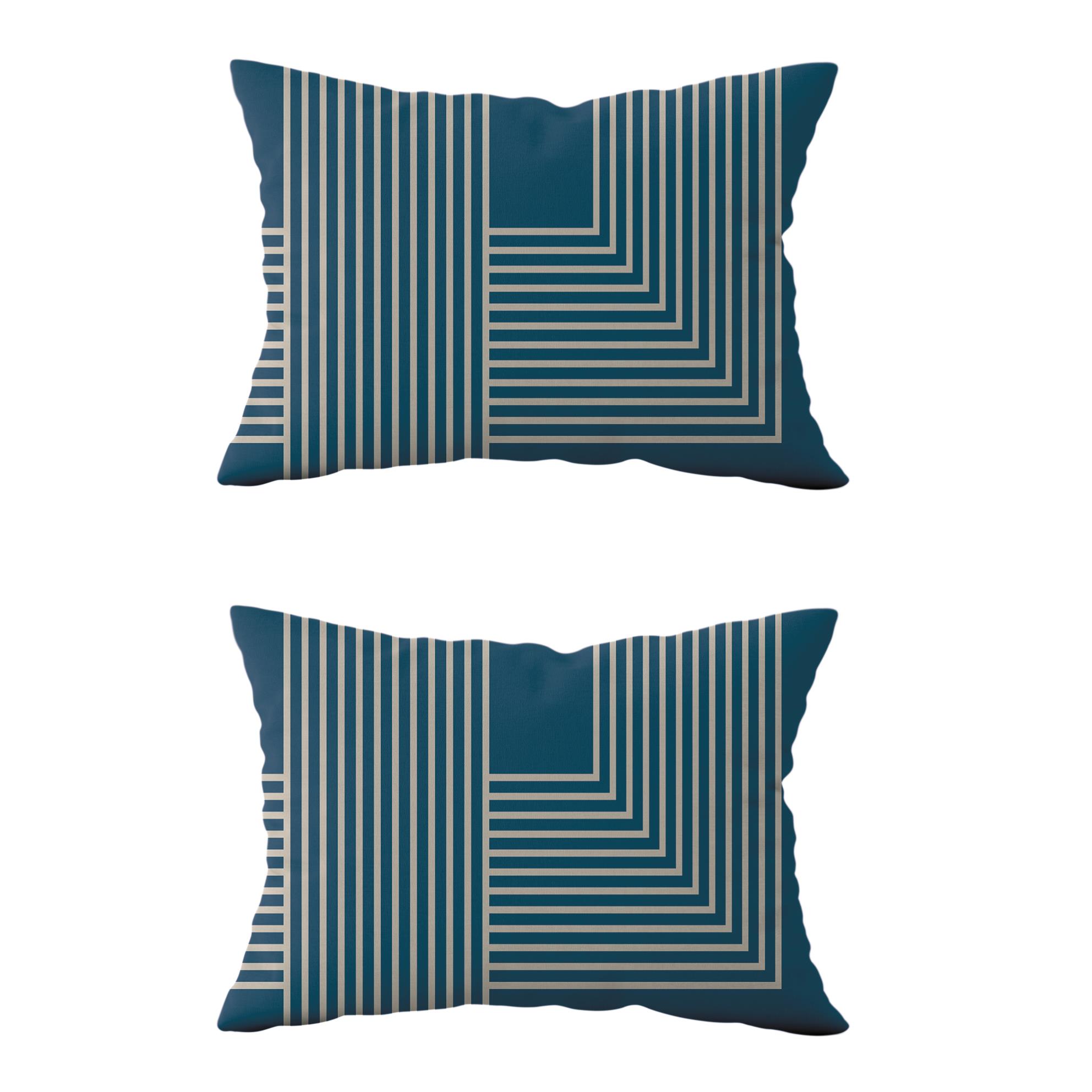 Evdek Çift Taraflı Dikdörtgen Kırlent Kılıf 2’li KL24