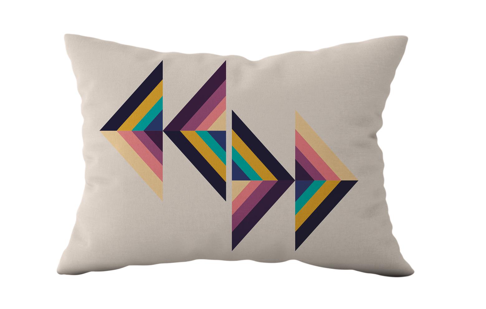 Evdek Çift Taraflı Dikdörtgen Kırlent Kılıf 2li Ds33