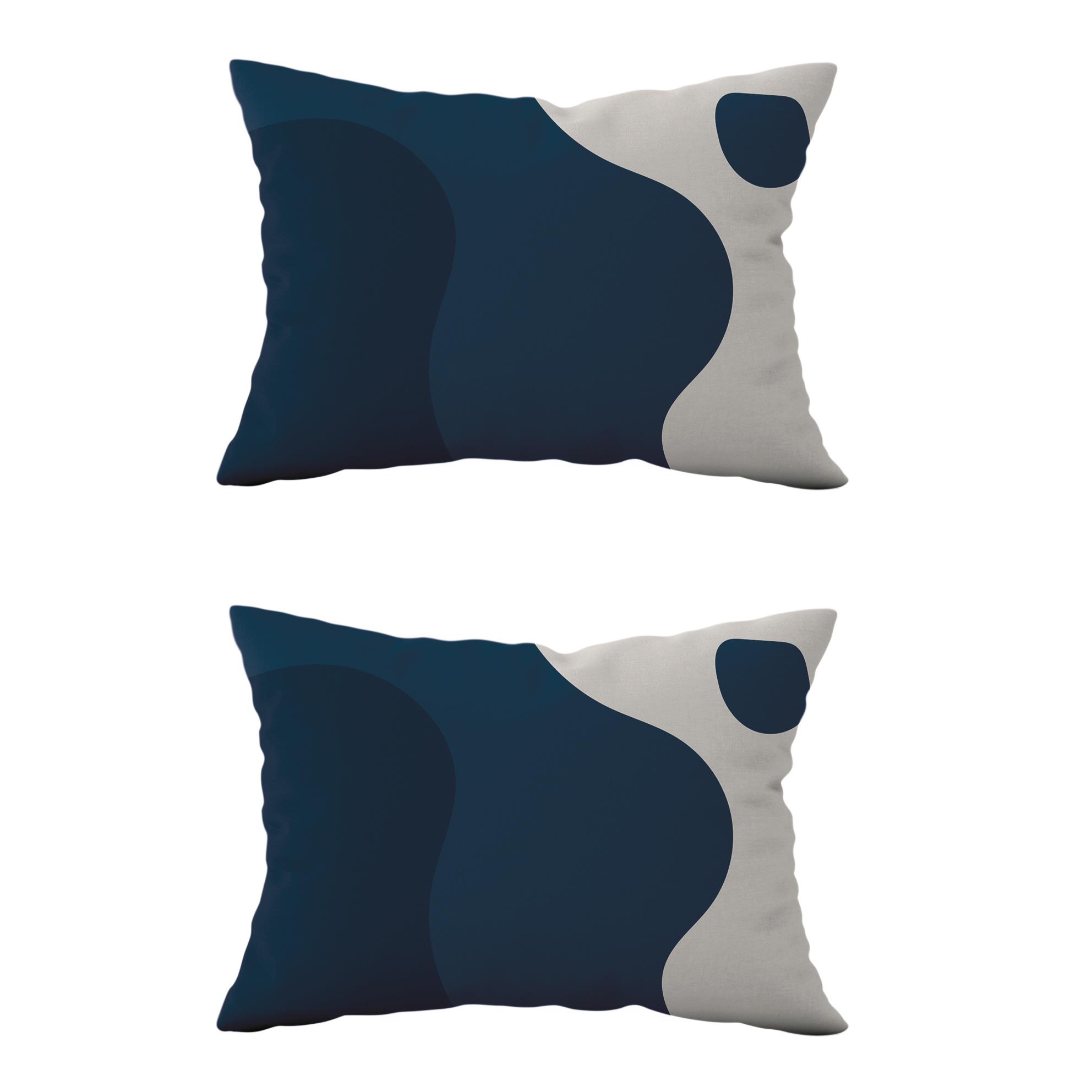 Evdek Çift Taraflı Dikdörtgen Kırlent Kılıf 2li Ds13