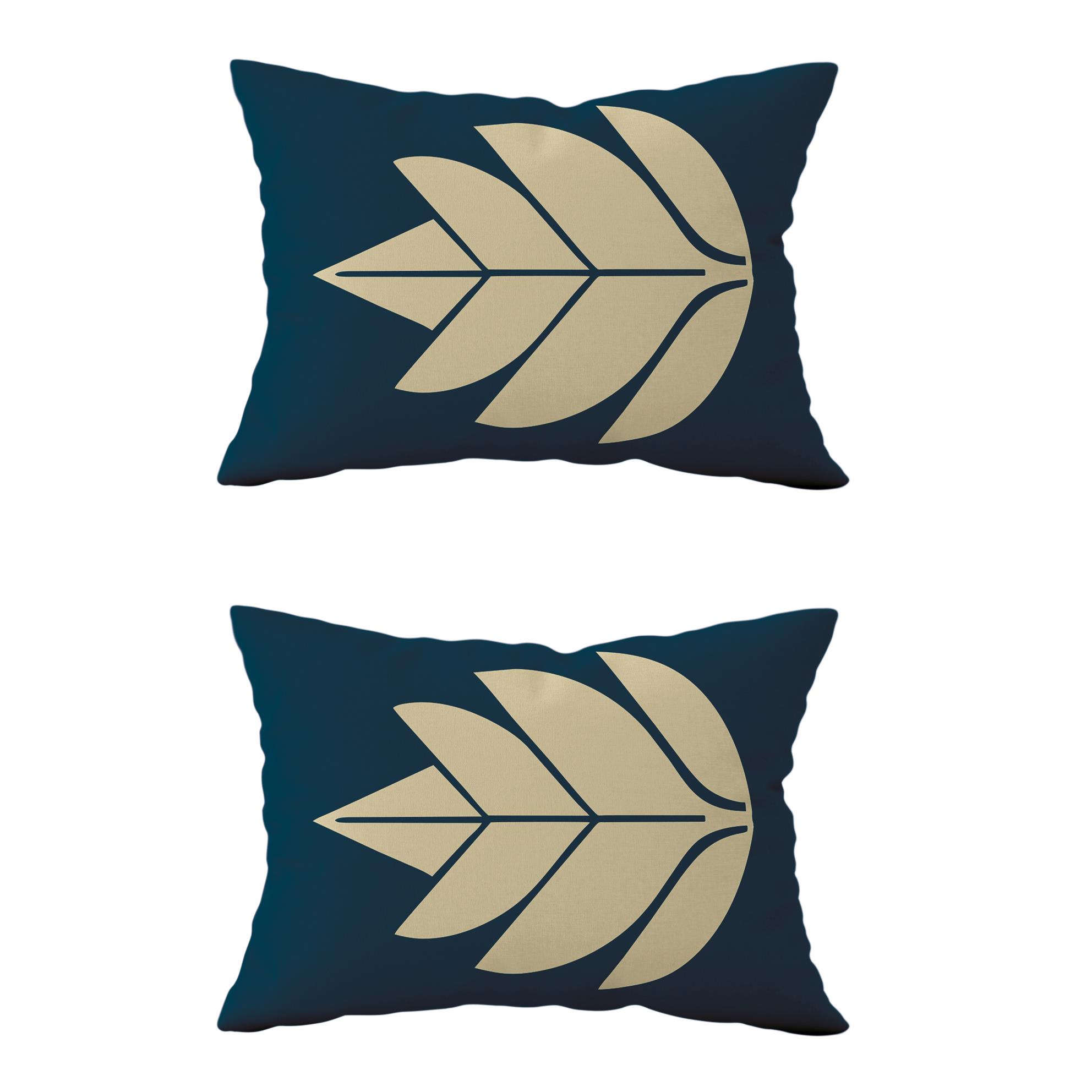 Evdek Çift Taraflı Dikdörtgen Kırlent Kılıf 2li Ds113