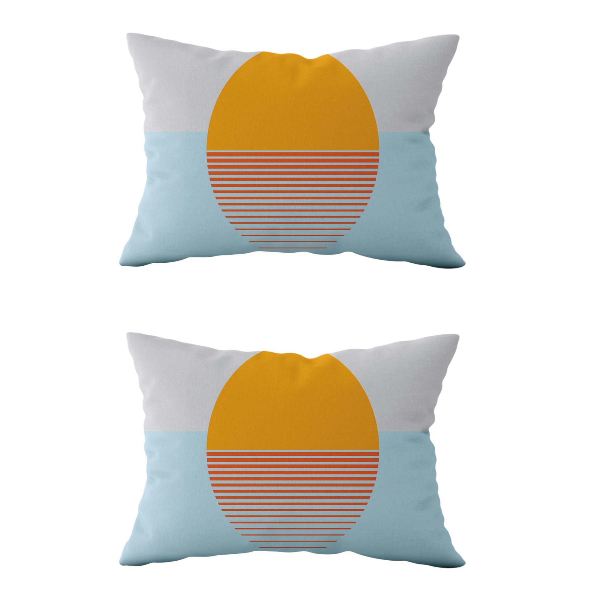 Evdek Çift Taraflı Dikdörtgen Kırlent Kılıf 2li Ds95