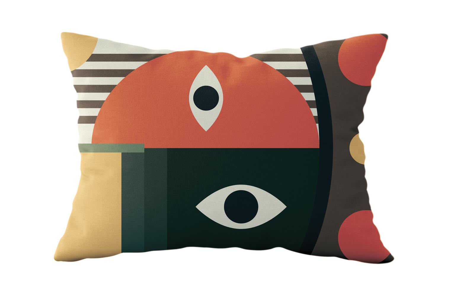 Evdek Çift Taraflı Dikdörtgen Kırlent Kılıf 2li Ds9