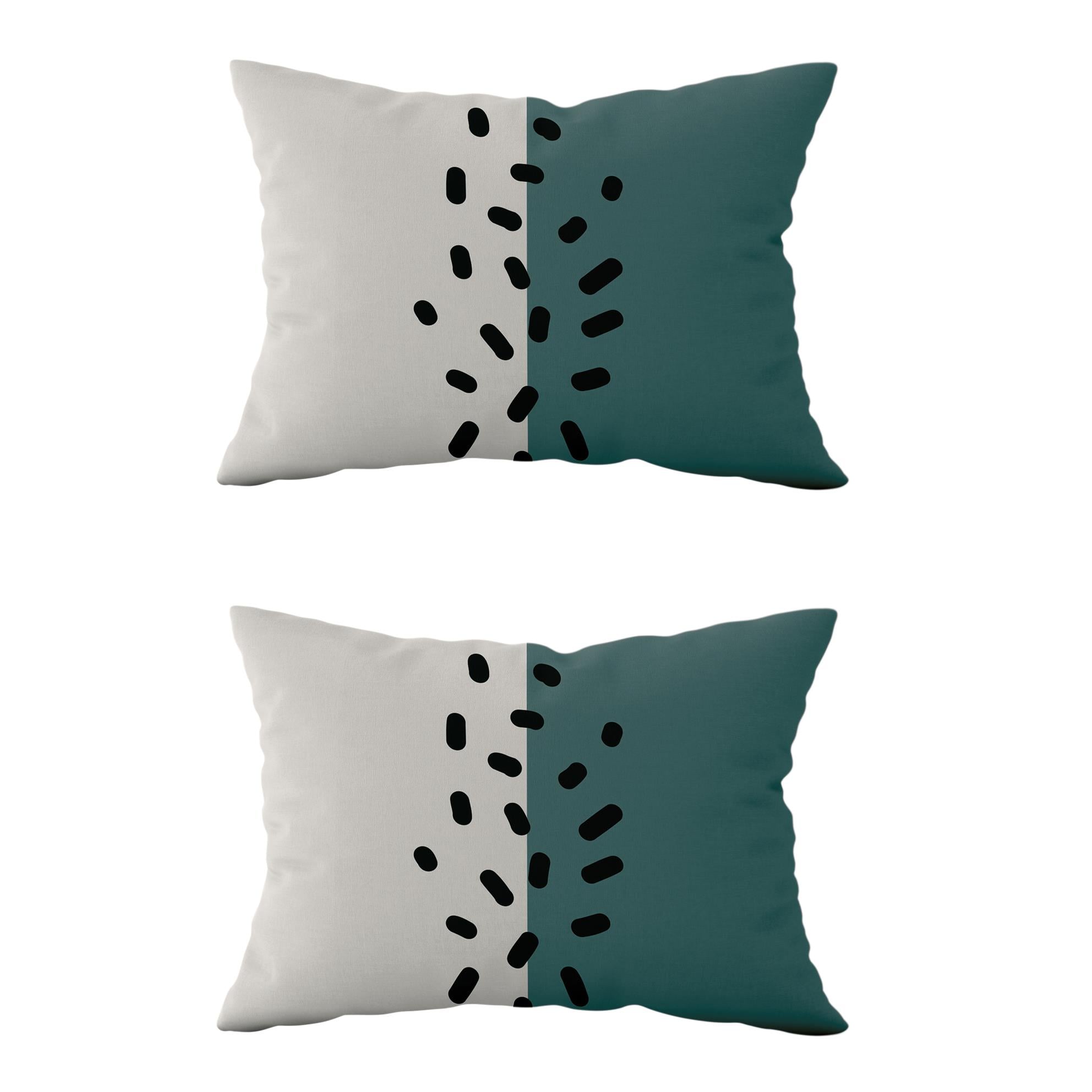 Evdek Çift Taraflı Dikdörtgen Kırlent Kılıf 2li Ds35