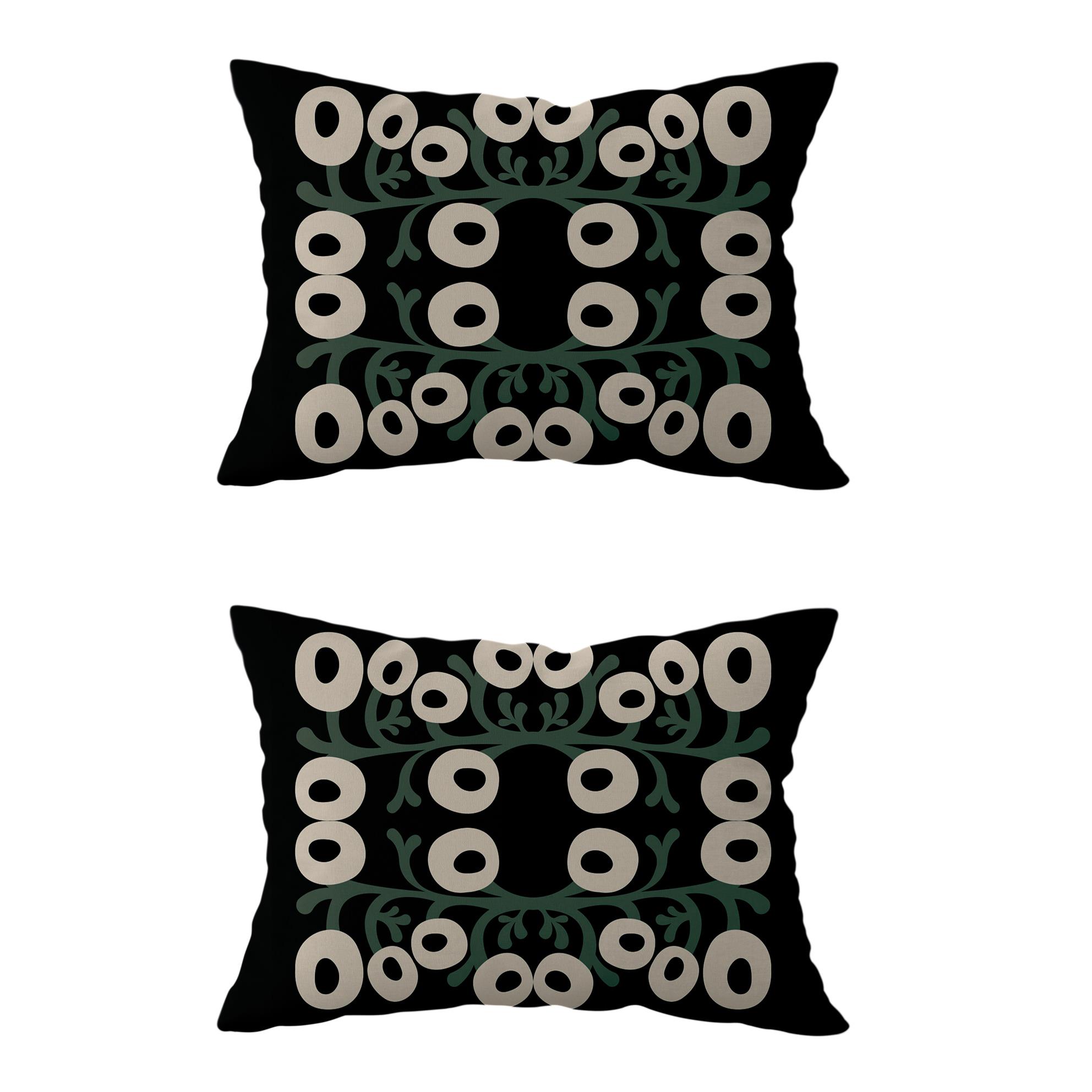 Evdek Çift Taraflı Dikdörtgen Kırlent Kılıf 2li Ds116