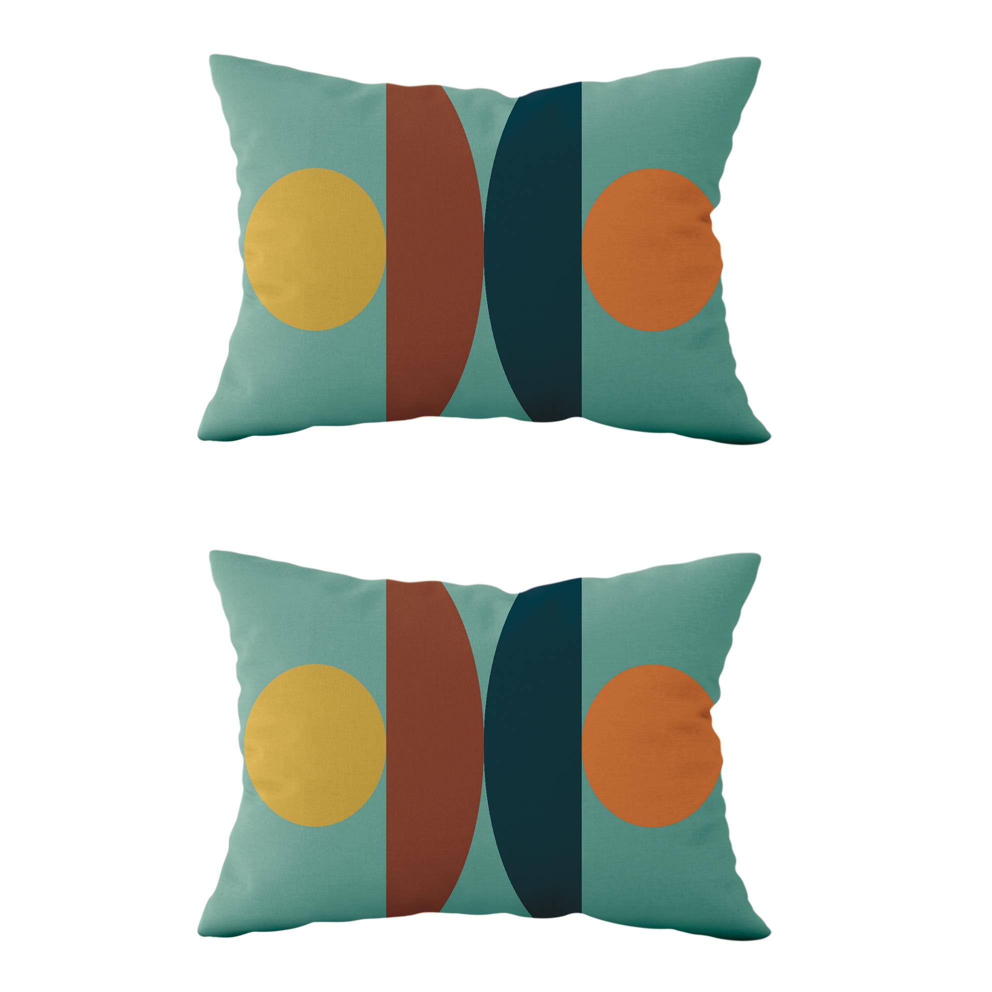 Evdek Çift Taraflı Dikdörtgen Kırlent Kılıf 2’li KL2