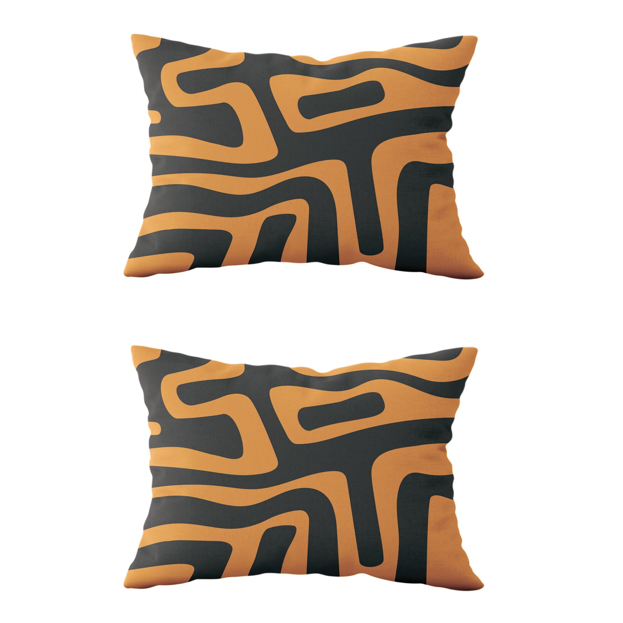 Evdek Çift Taraflı Dikdörtgen Kırlent Kılıf 2li Ds12