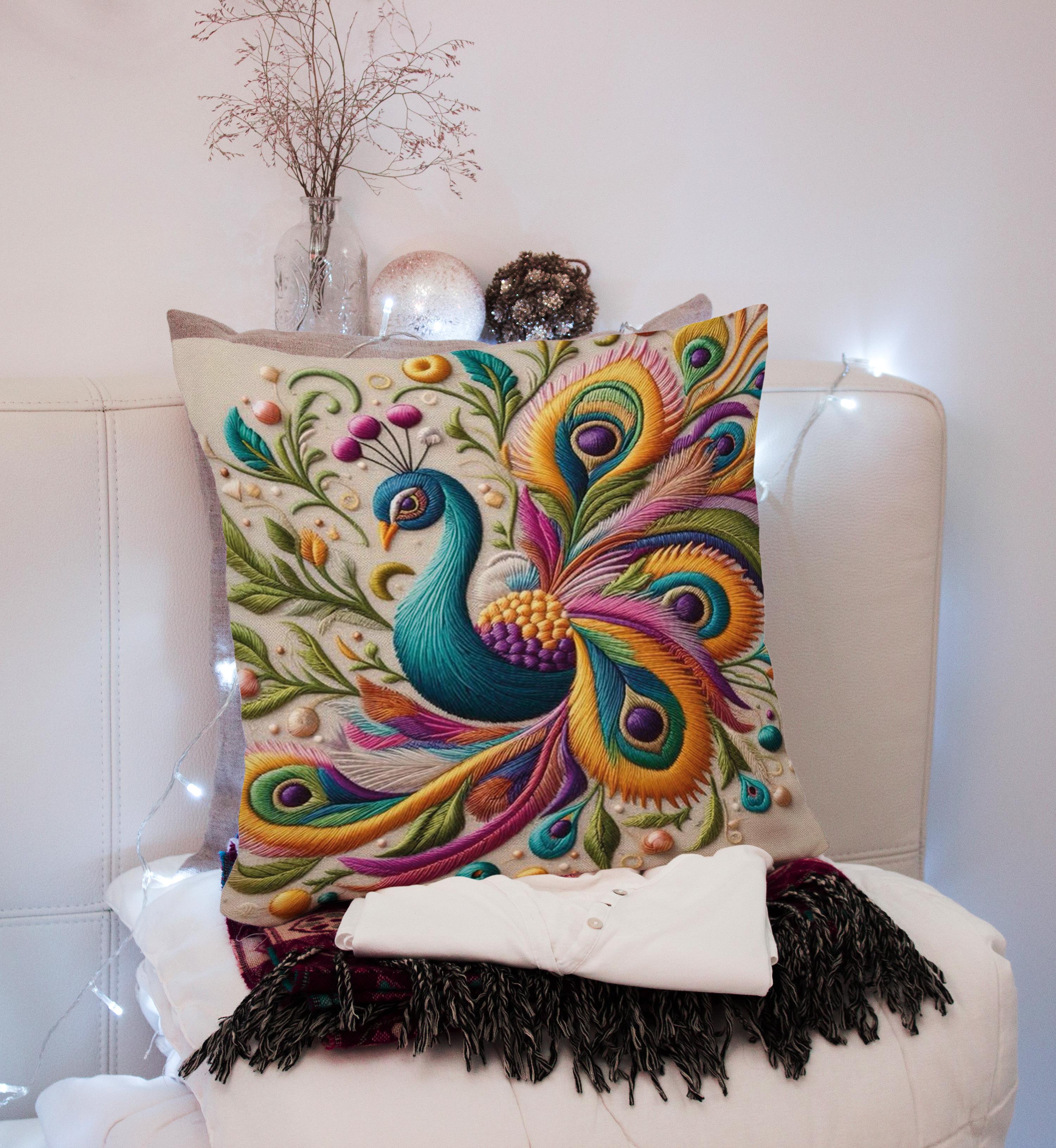 Evdek Embroidery Ds13 Dijital Baskılı Kırlent Kılıfı