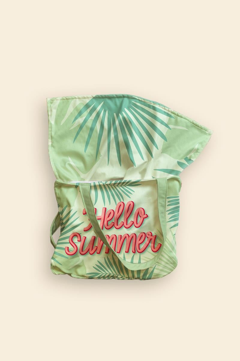 Evdek Exotic Plaj Havlulu Plaj Çantası 35x40 Cm