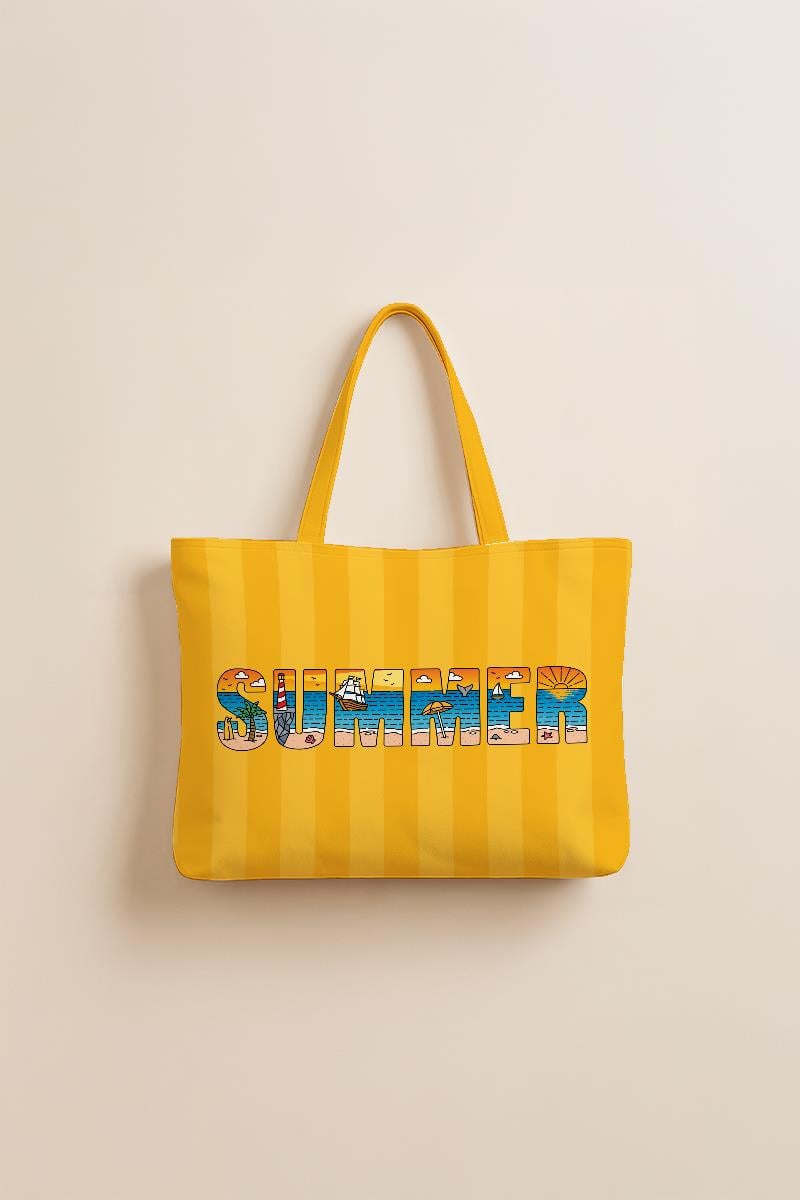 Evdek Sunny Plaj Havlulu Plaj Çantası 35x40 Cm