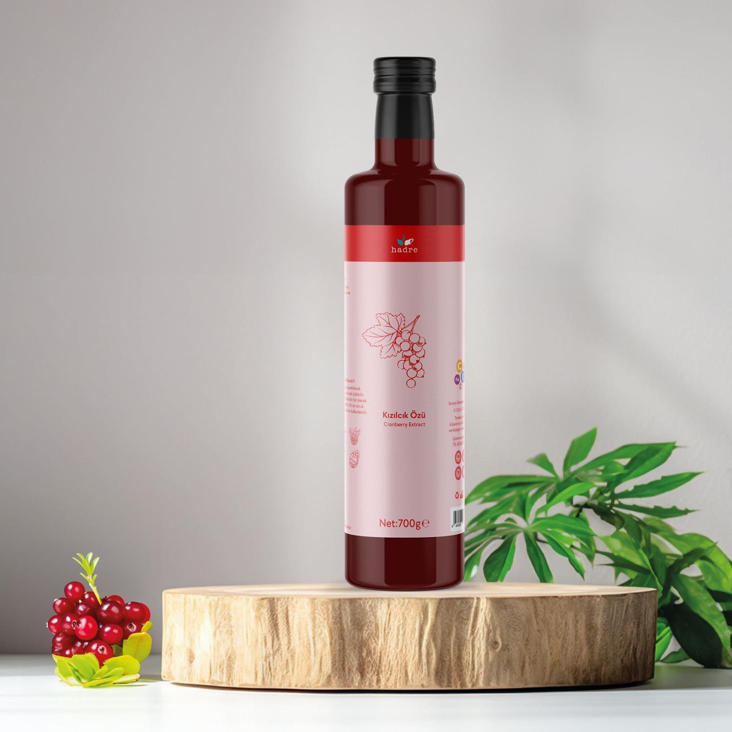 Hadre Kızılcık Özü (Cranberry Extract) 700g