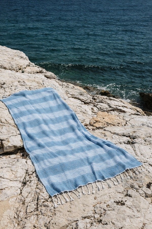 İrya Aleda Peştemal Mavi 90x170 Cm